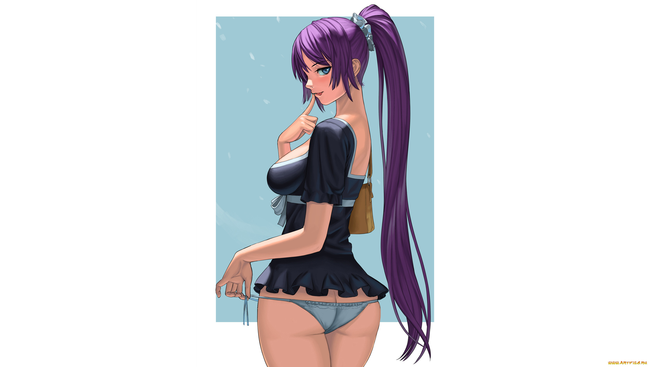 аниме, bakemonogatari, девушка, фон, взгляд