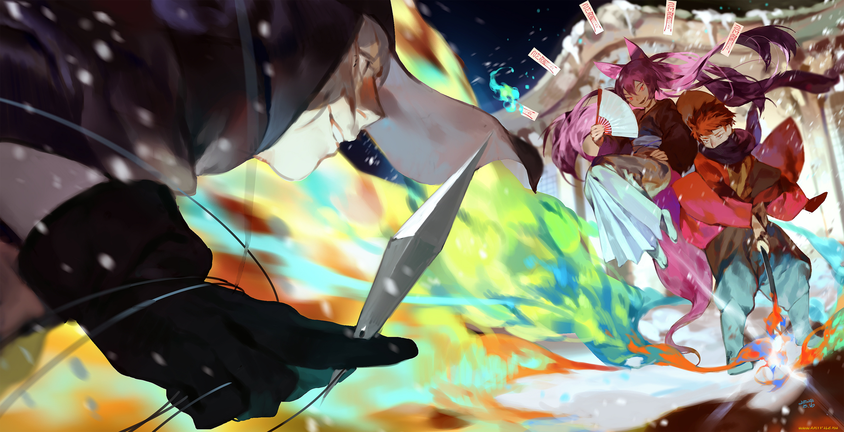 аниме, pixiv, fantasia, yotsuyu, pixiv, fantasia