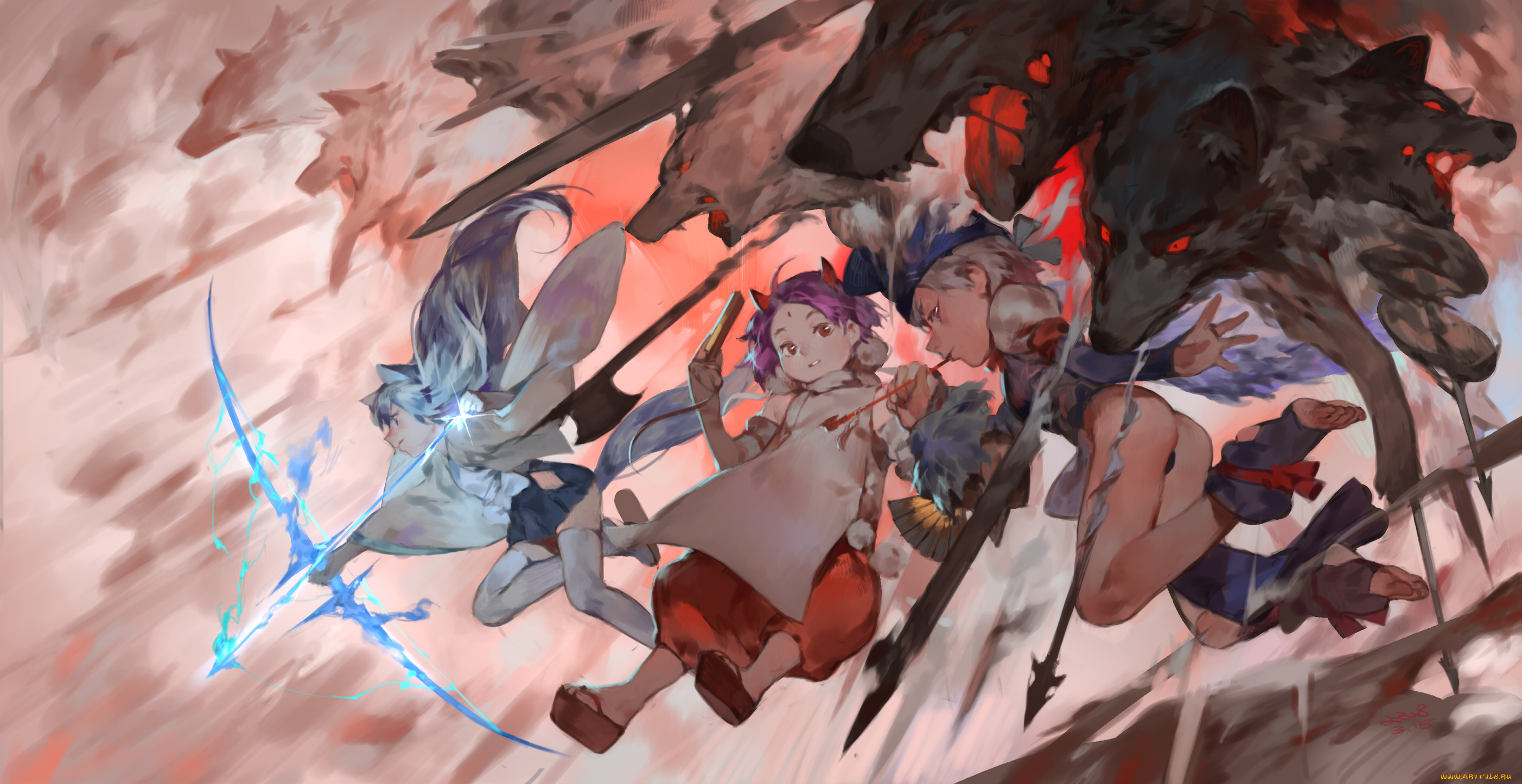 аниме, pixiv, fantasia, pixiv, fantasia, yotsuyu