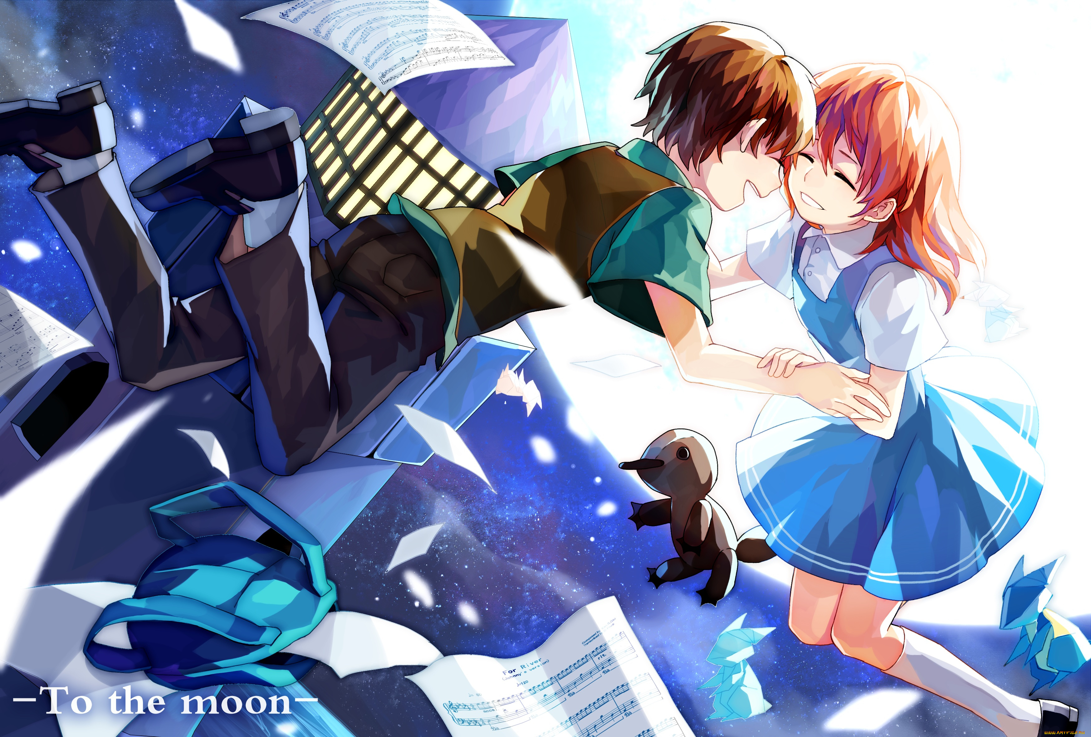 to, the, moon, аниме, unknown, , другое, johnathan, wyles, to, the, moon, river, harrymiao