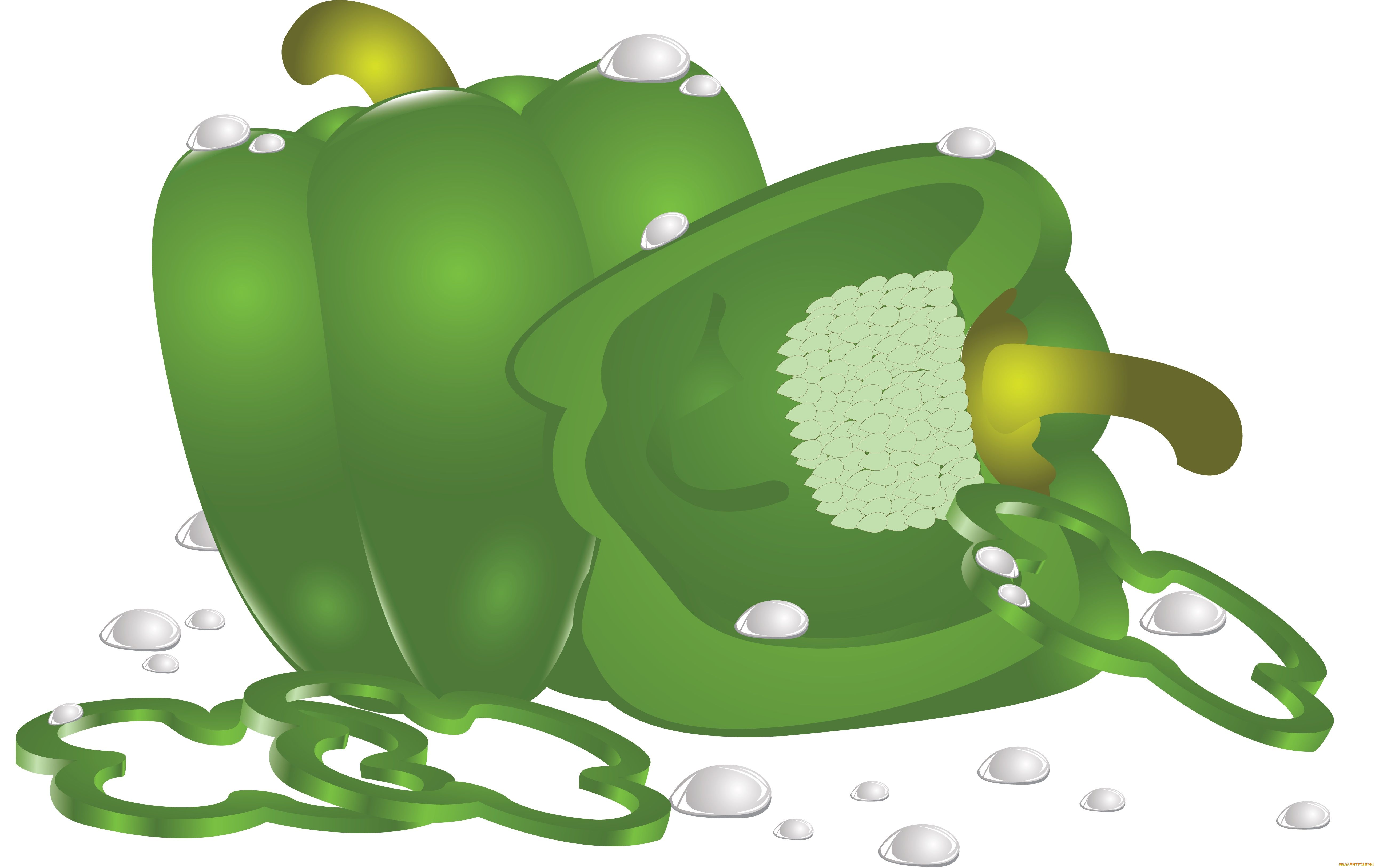 векторная, графика, еда, , food, перец