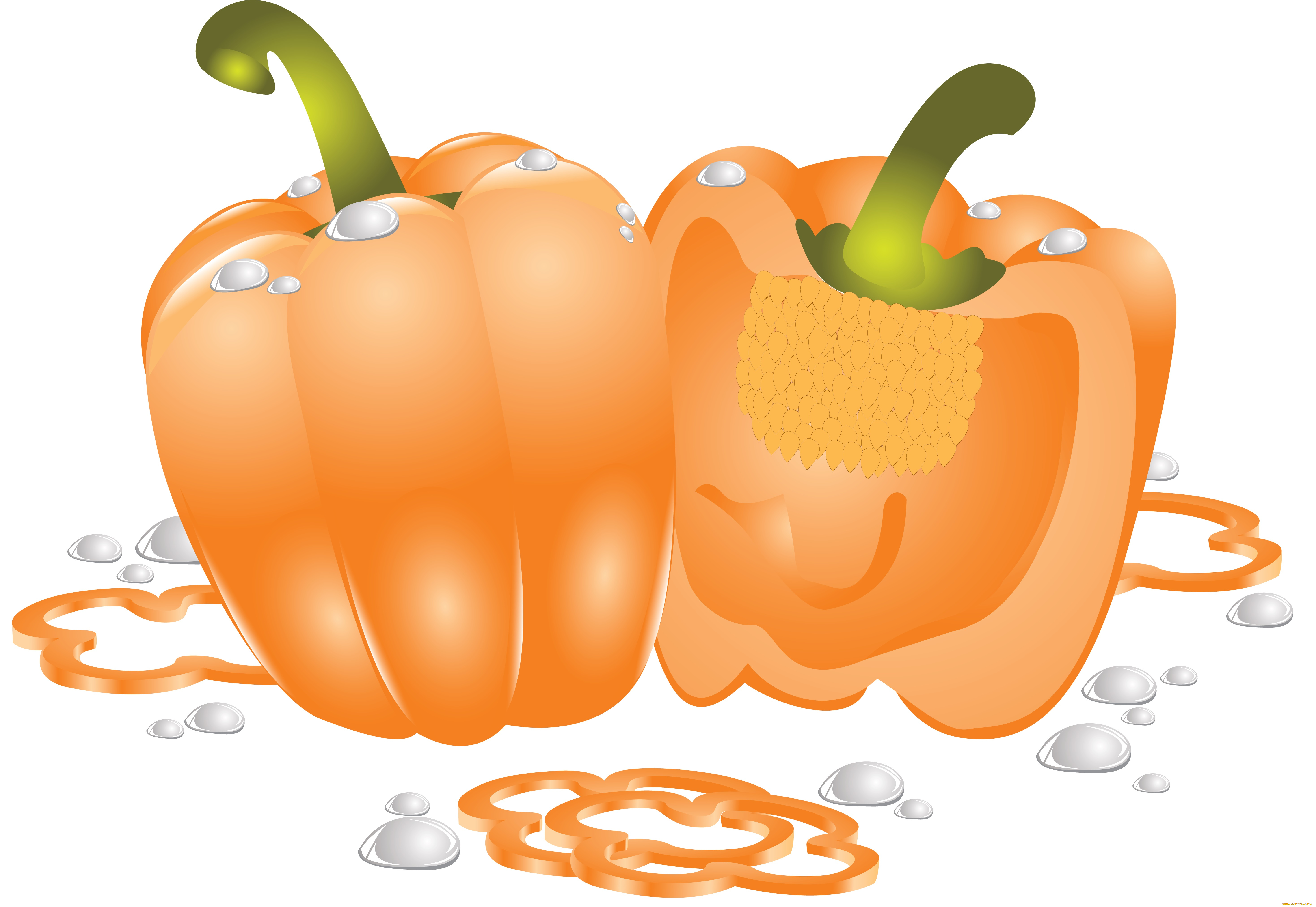 векторная, графика, еда, , food, перец