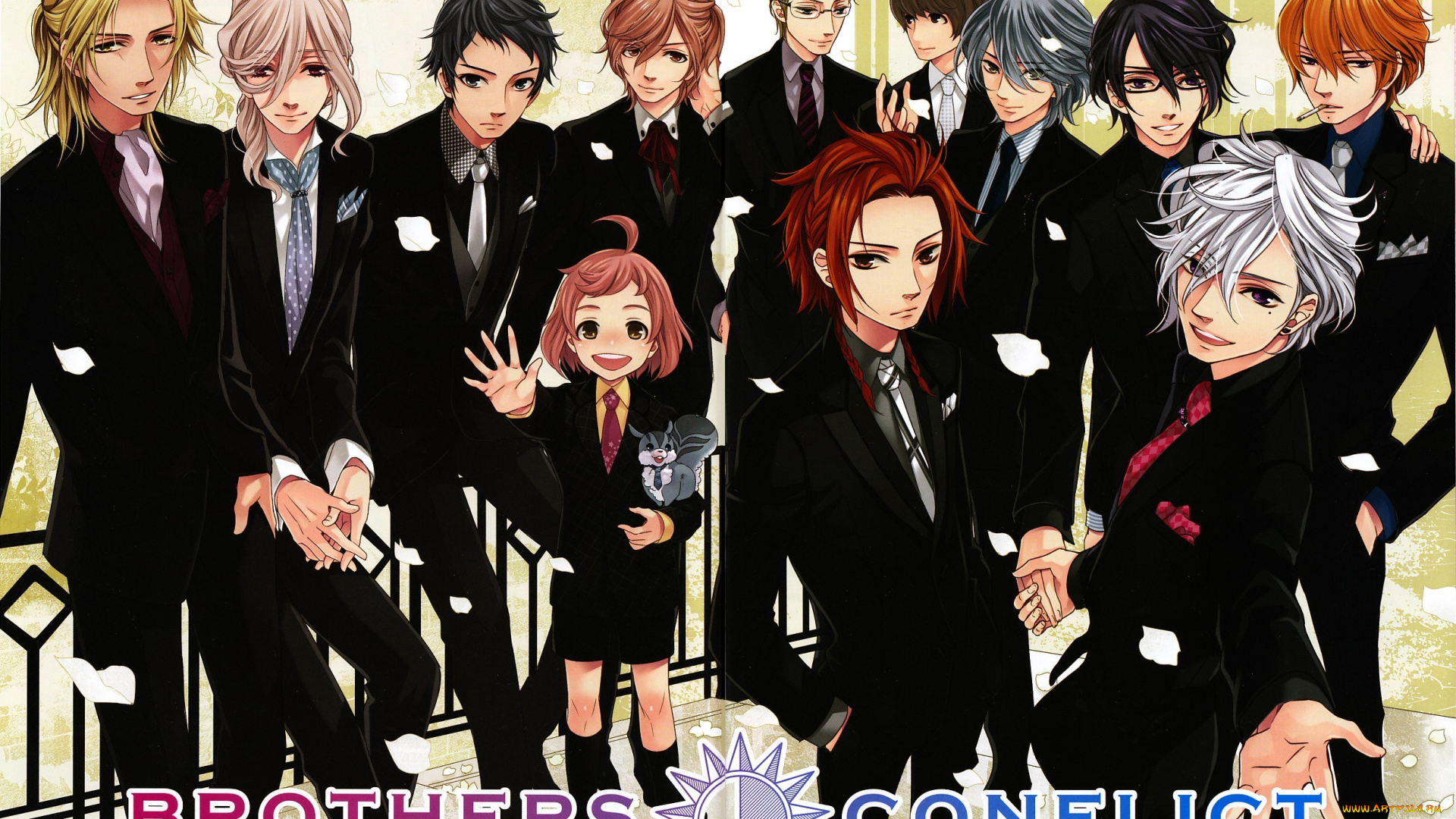 аниме, brothers, conflict, братья, парни