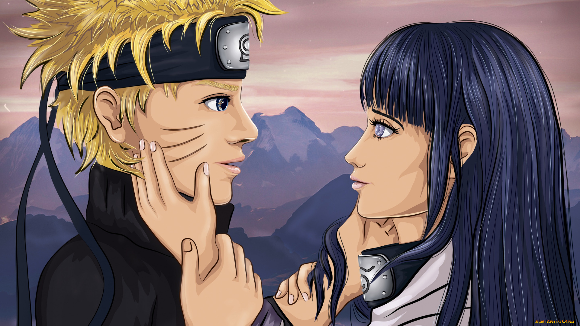 аниме, naruto, любовь, love, нежность, наруто