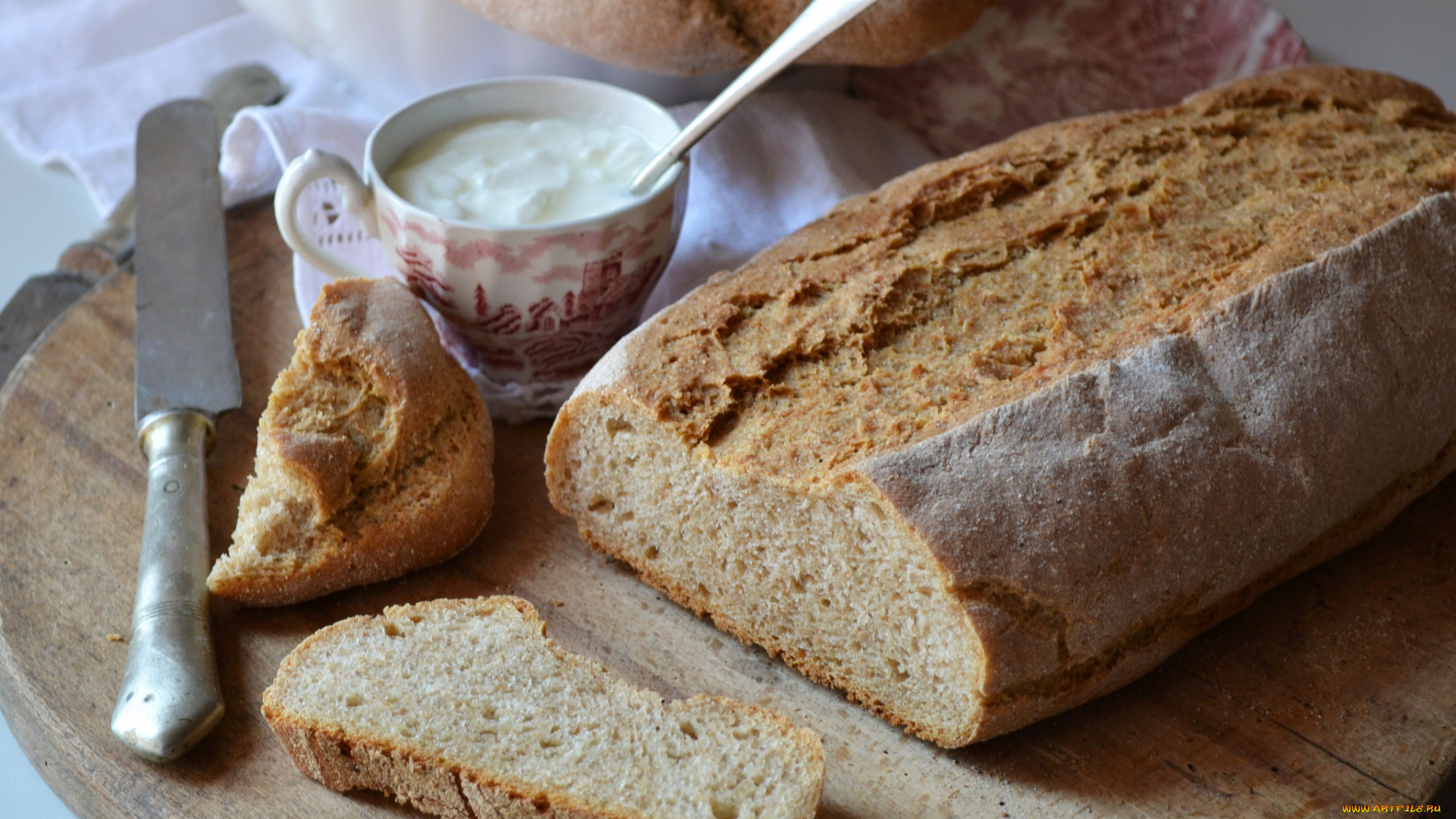 еда, хлеб, , выпечка, буханка