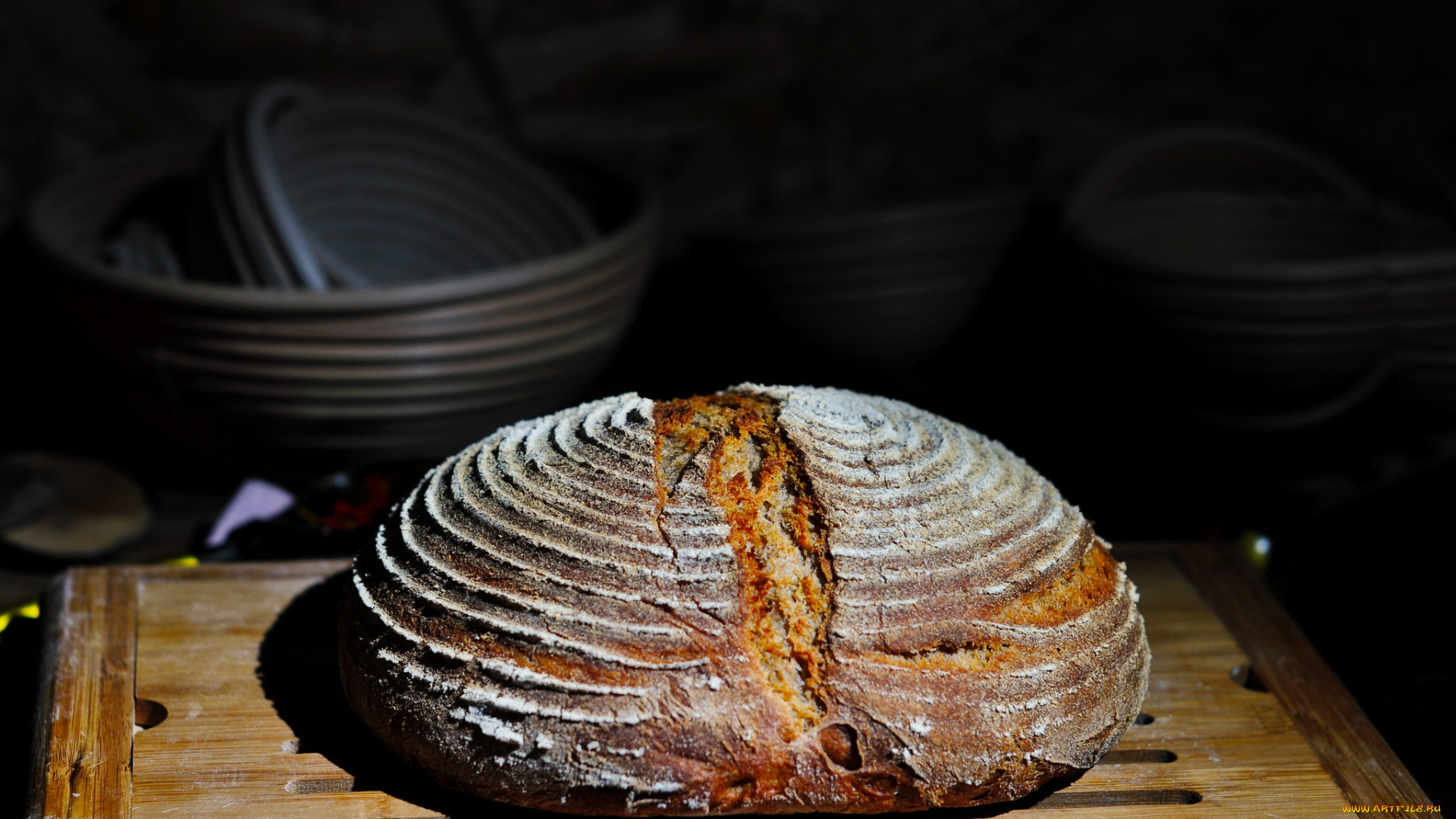 еда, хлеб, , выпечка, буханка