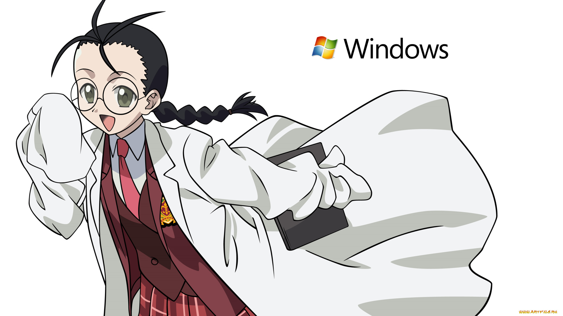 компьютеры, windows, 7, , vienna, фон, взгляд, логотип, девушка