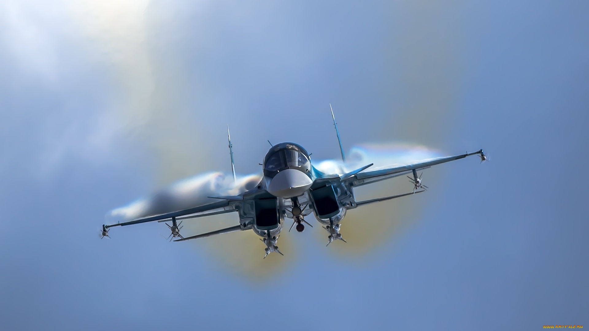 su-34, авиация, боевые, самолёты, бомбардировщик