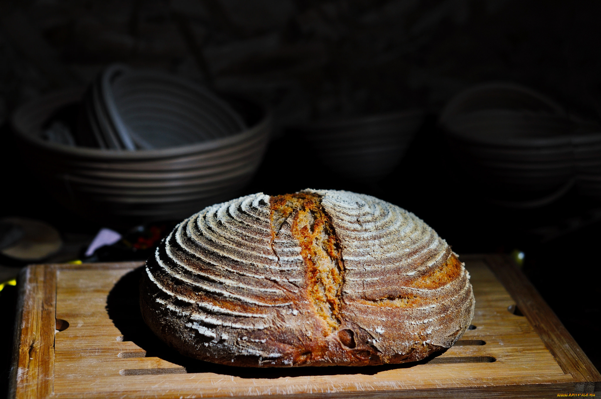 еда, хлеб, , выпечка, буханка