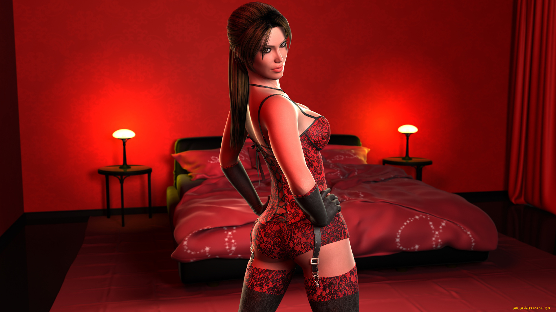 3д, графика, люди, , people, фон, взгляд, девушка