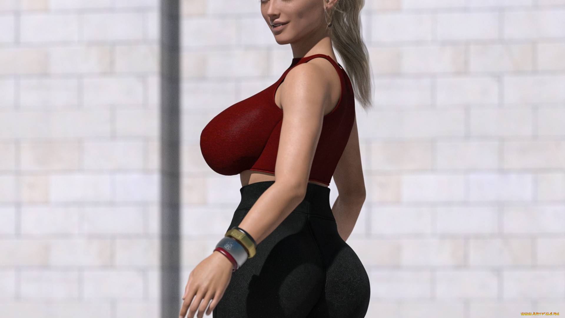 3д, графика, люди, , people, взгляд, фон, девушка