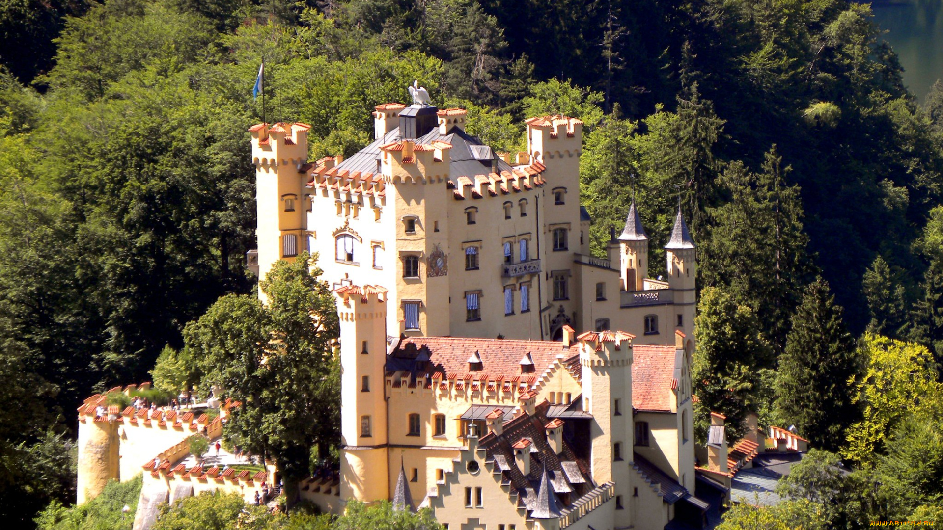 castle, hohenschwangau, города, замки, германии, castle, hohenschwangau
