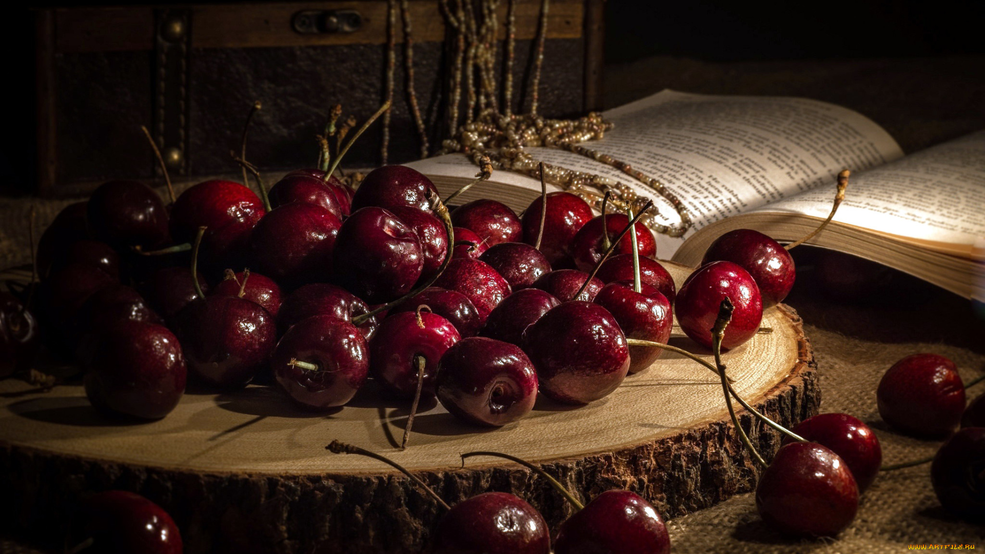 еда, вишня, , черешня, вишни, книга