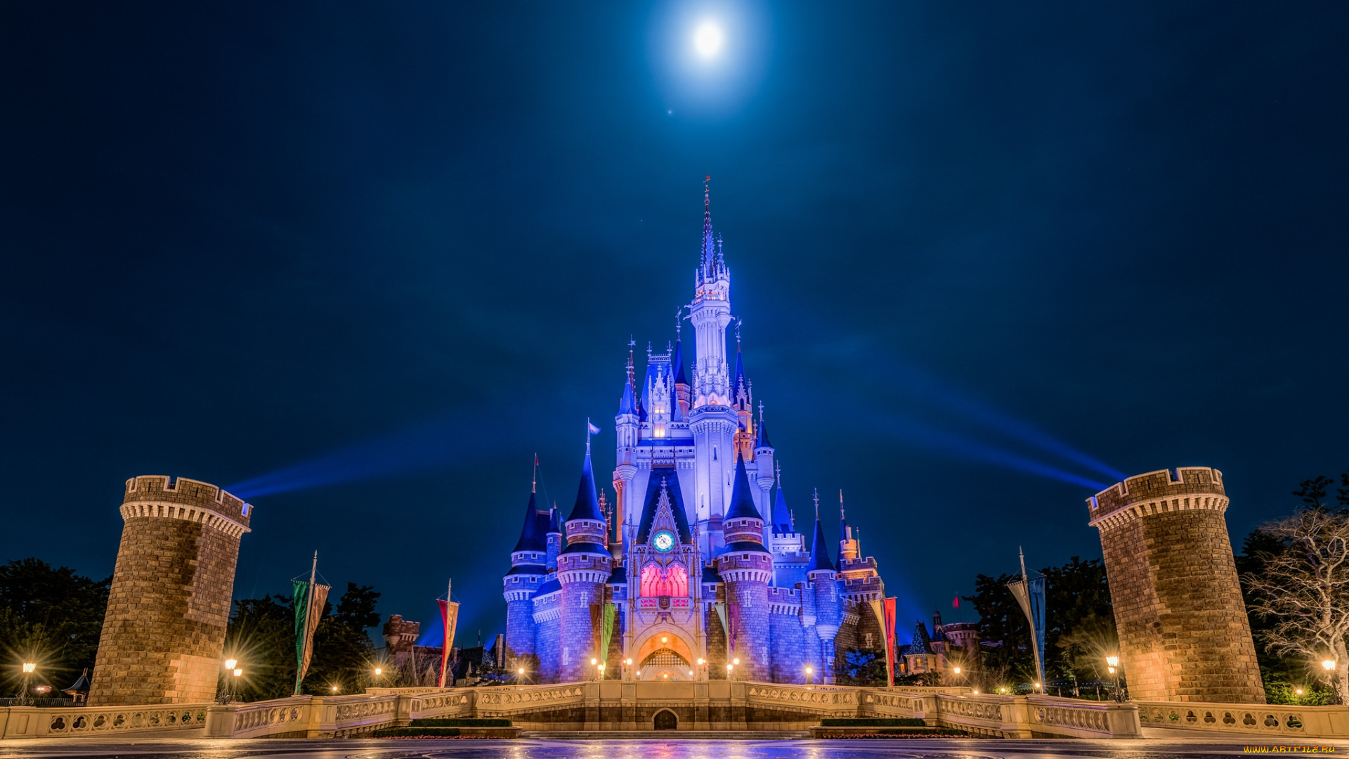 города, диснейленд, волшебство, королевство, магия