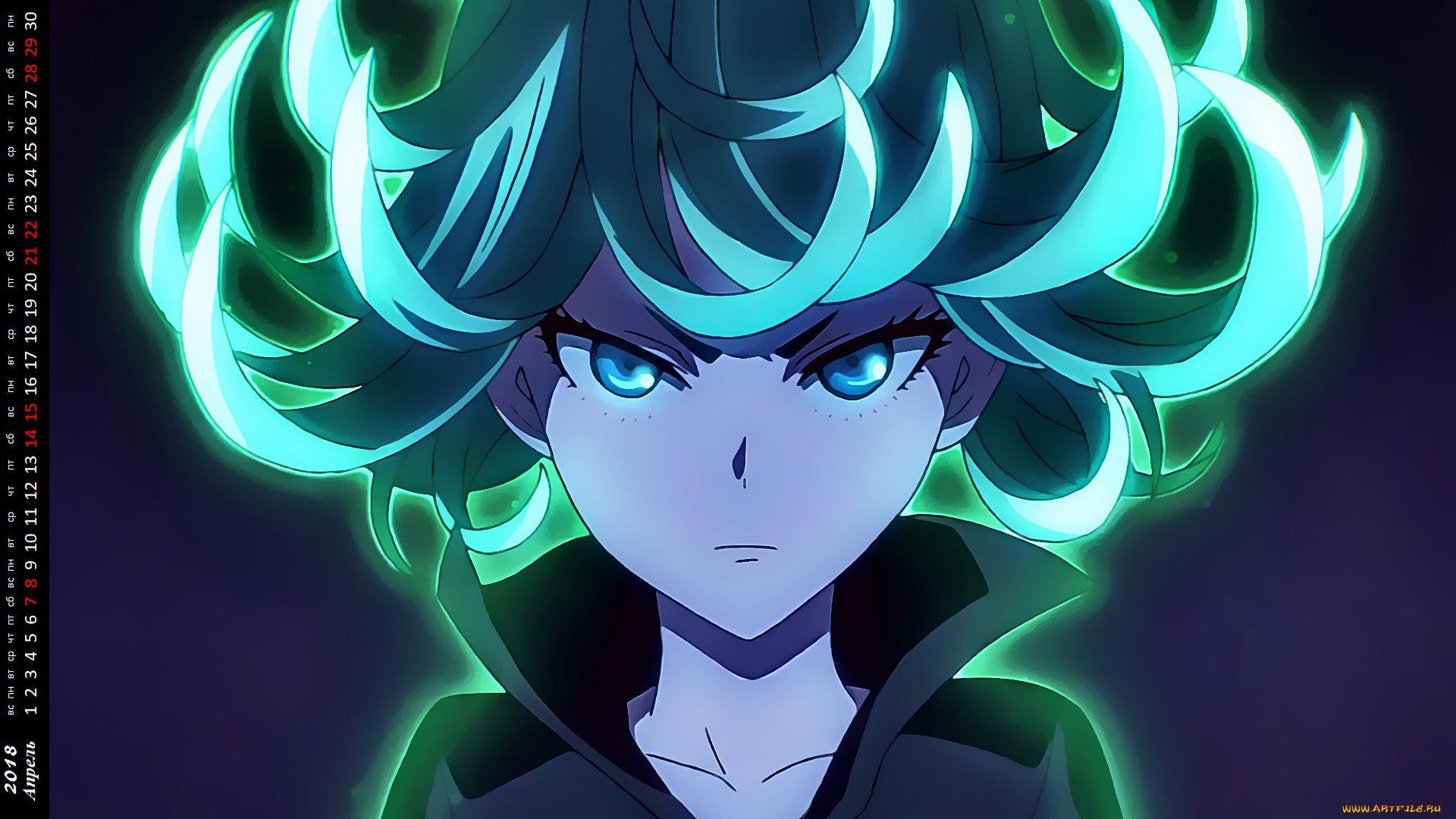 календари, аниме, взгляд, девушка