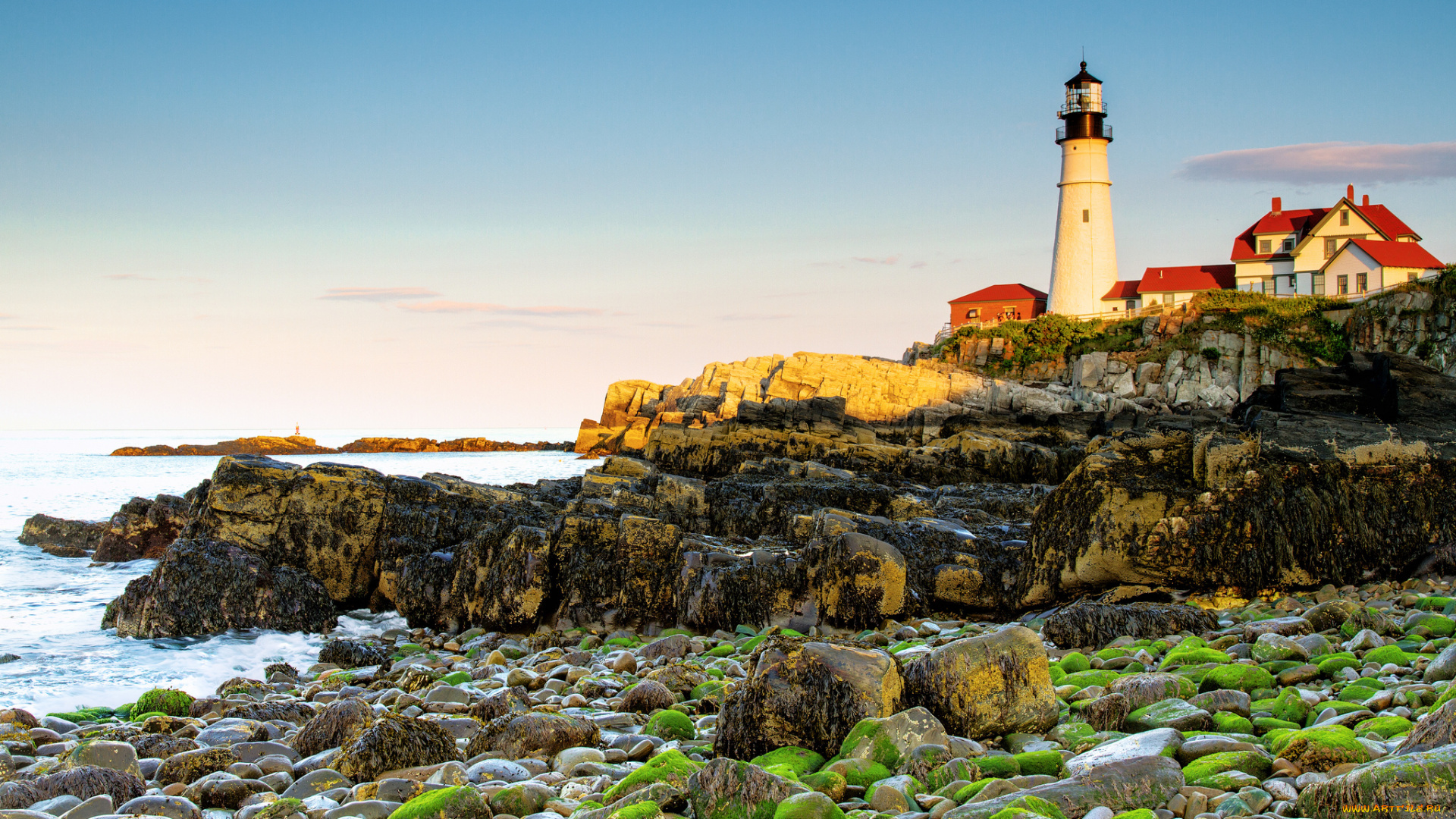 природа, маяки, простор