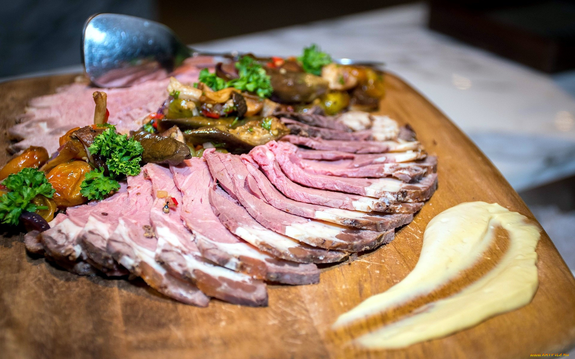 еда, мясные, блюда, овощи, буженина