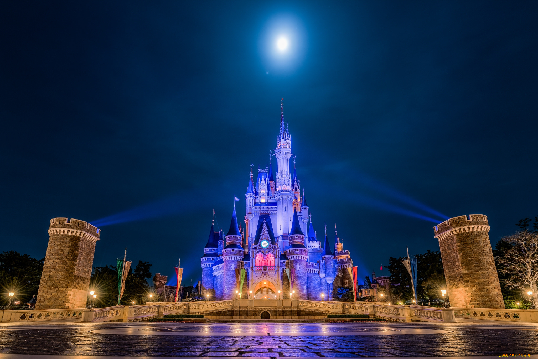 города, диснейленд, волшебство, королевство, магия