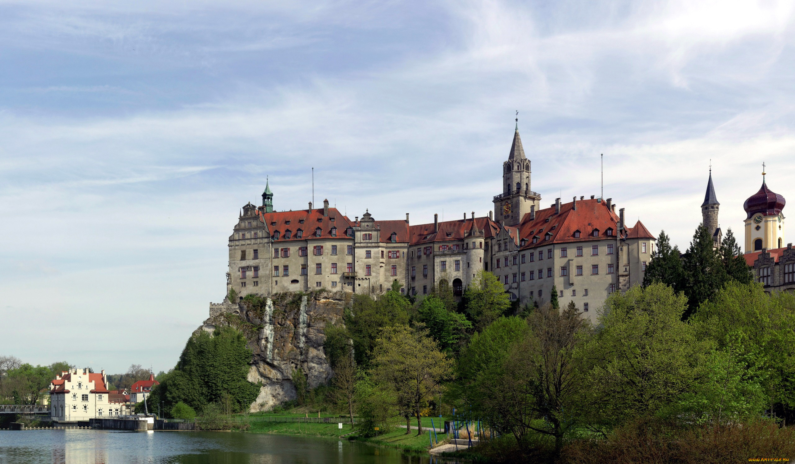 sigmaringen, castle, города, замки, германии, sigmaringen, castle