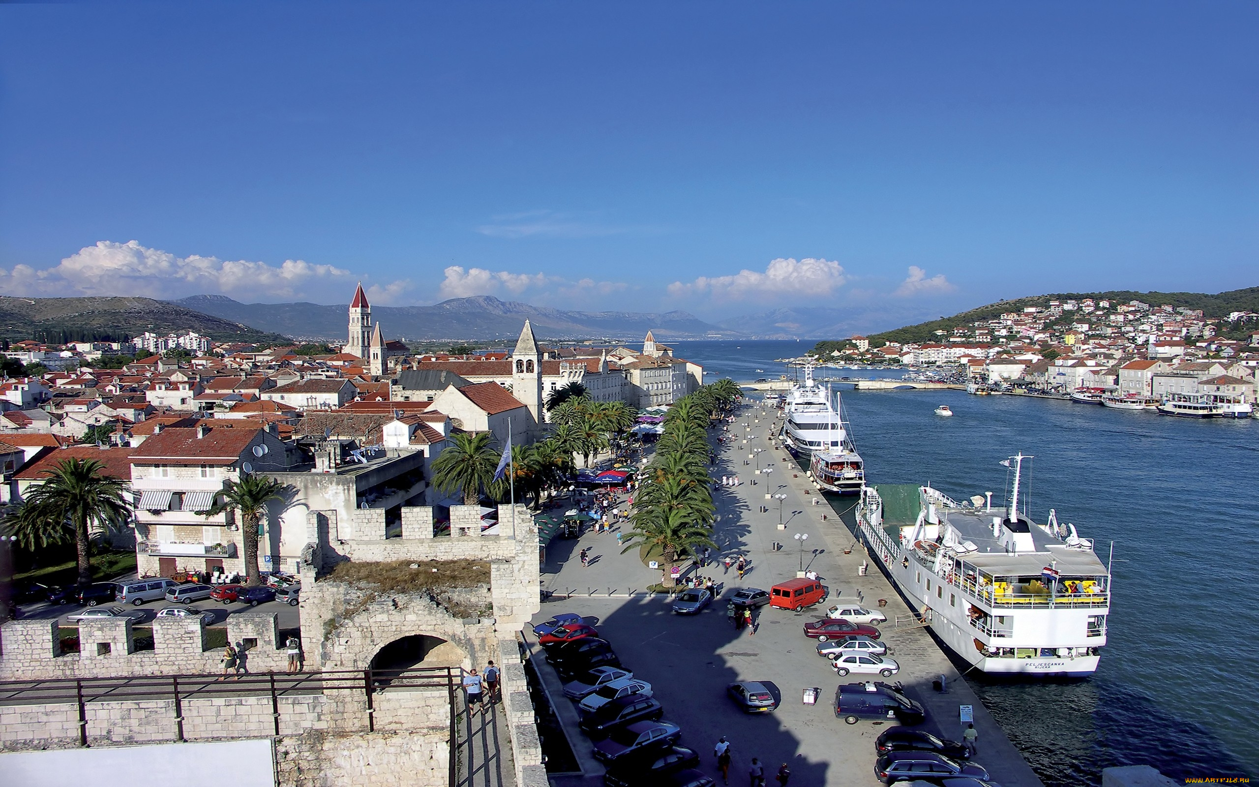 хорватия, , сroatia, корабли, порты, , , причалы, trogir, аэрофотосъемка, coast, здания, marina, port, aerial, залив, порт, хорватия, croatia, dock, harbor, town