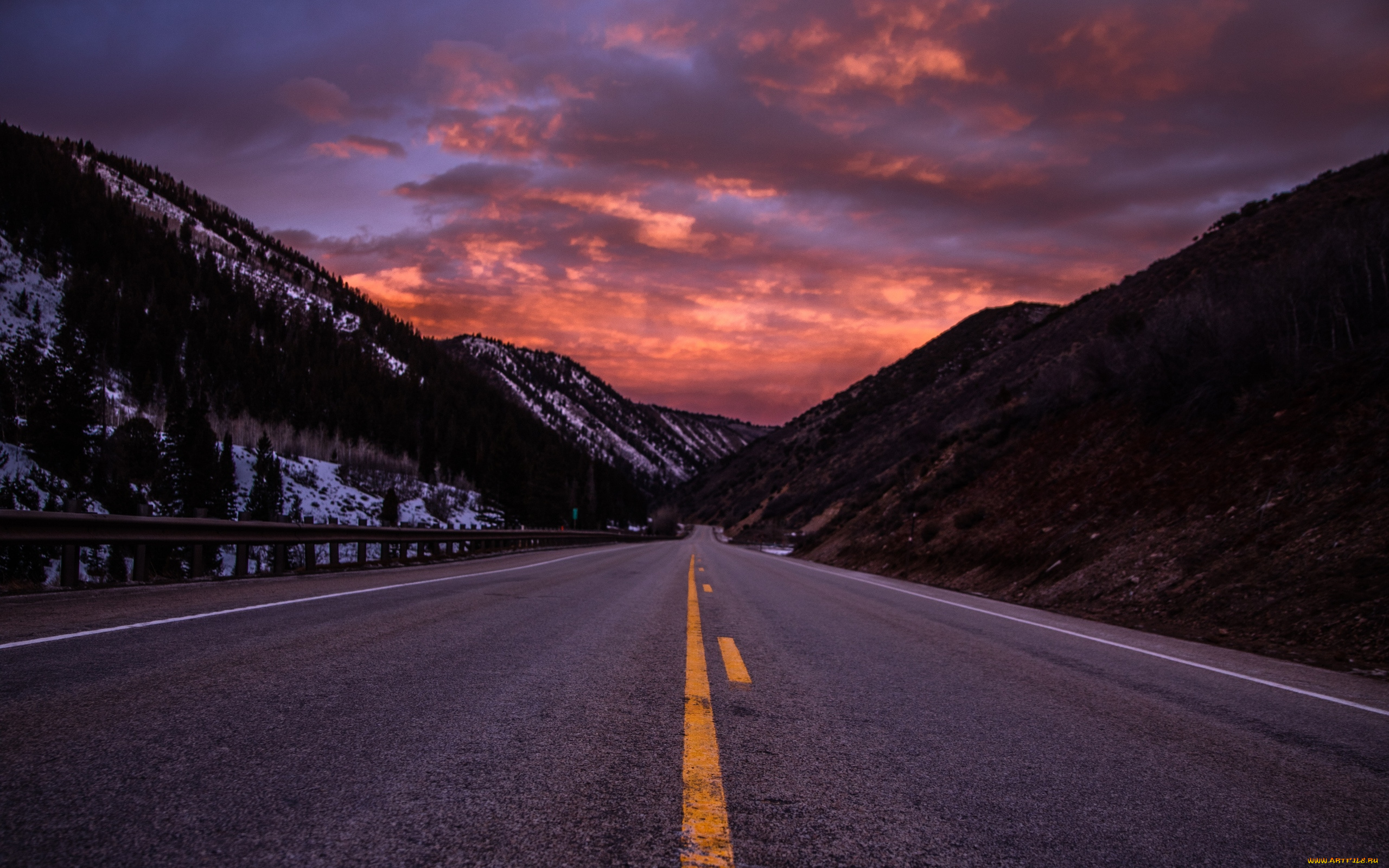 природа, дороги, шоссе