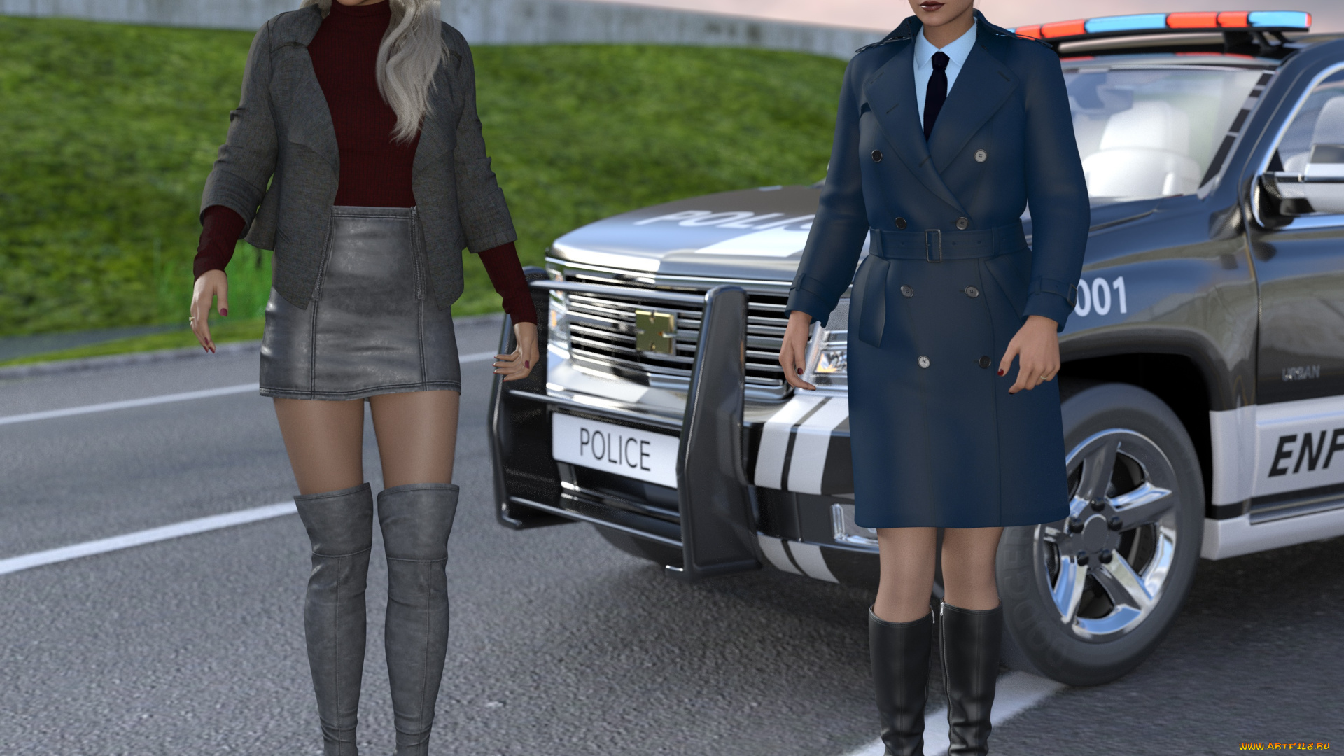 3д, графика, фантазия, , fantasy, фон, взгляд, девушки