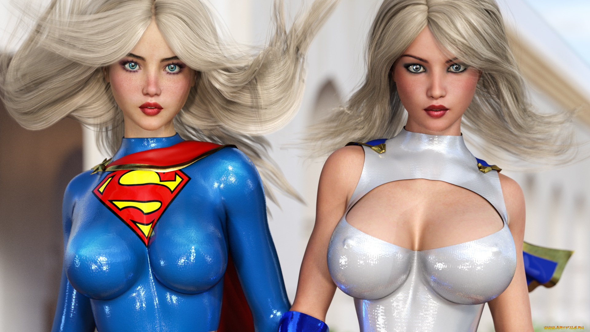 3д, графика, люди, , people, фон, взгляд, девушки