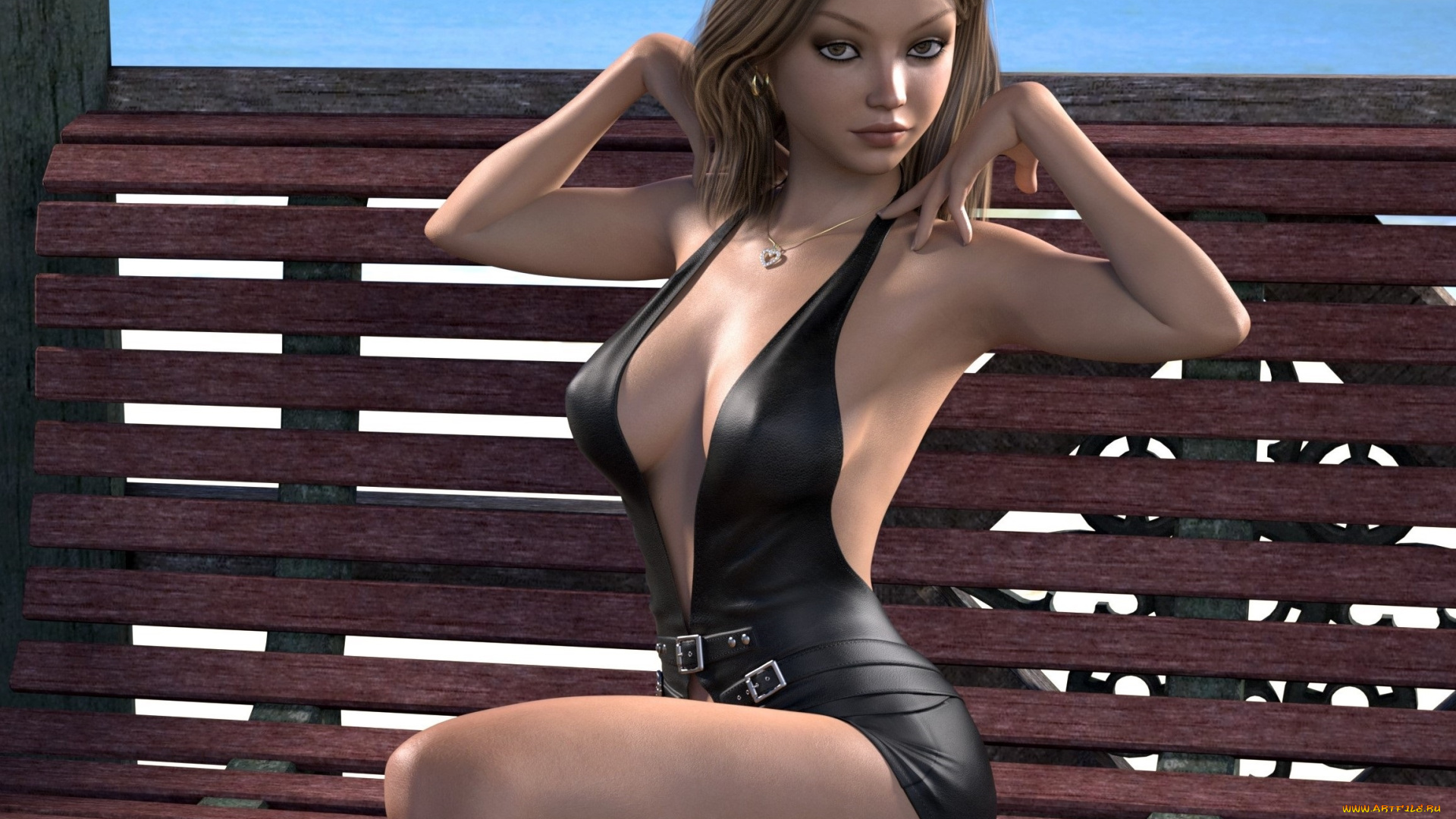 3д, графика, люди, , people, взгляд, девушка, фон