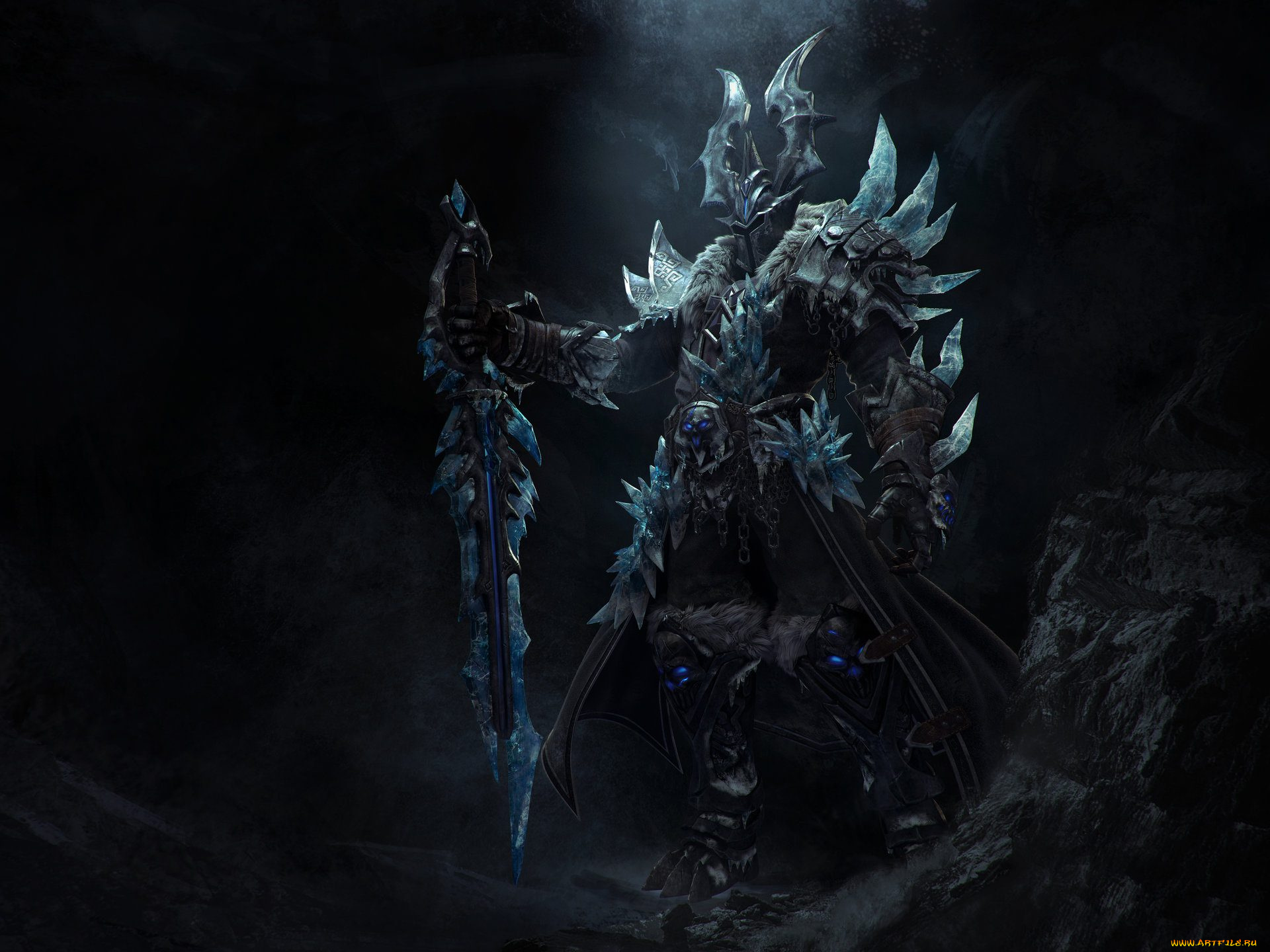 видео, игры, world, of, warcraft, , wrath, of, the, lich, king, король, лич, меч, броня