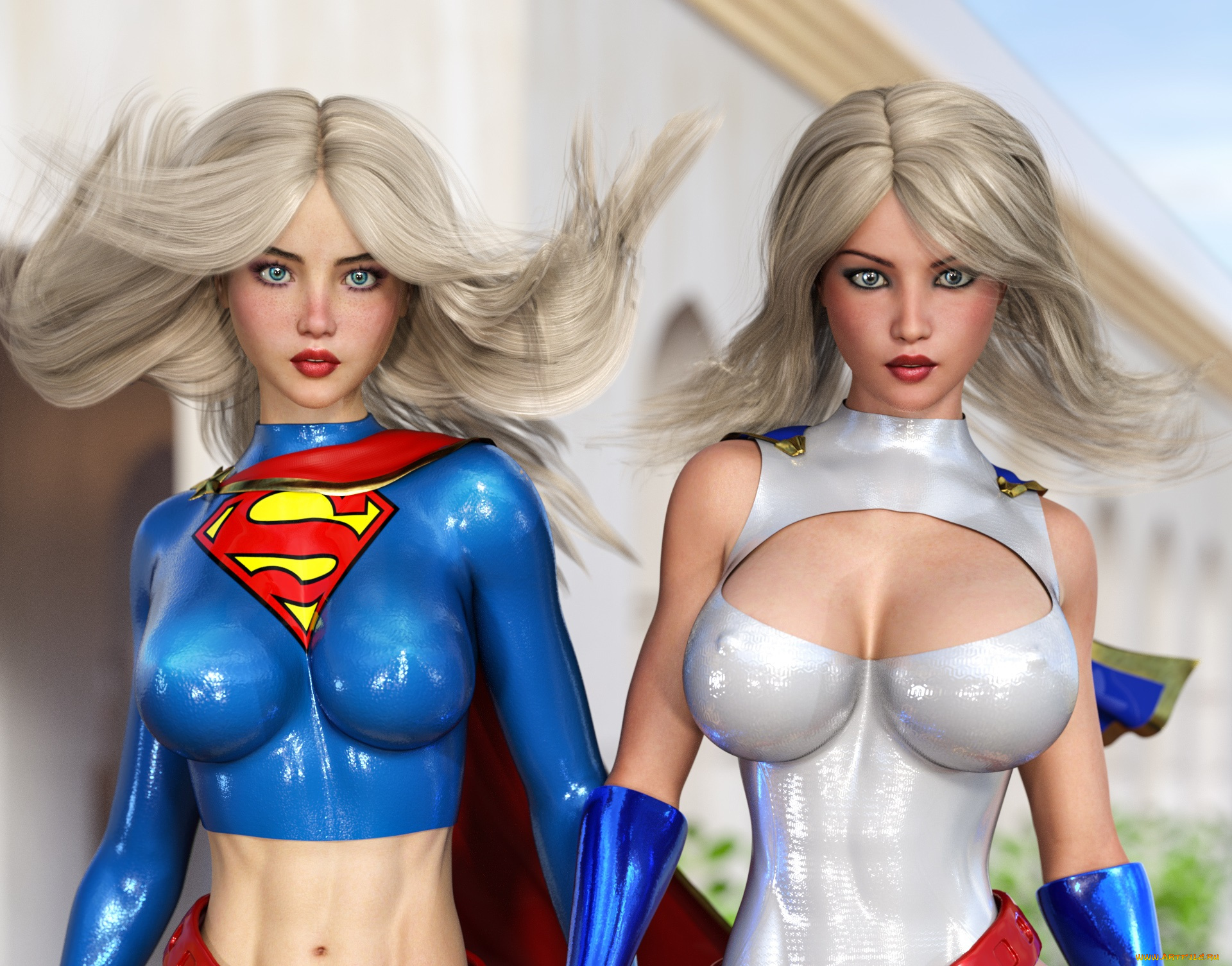 3д, графика, люди, , people, фон, взгляд, девушки