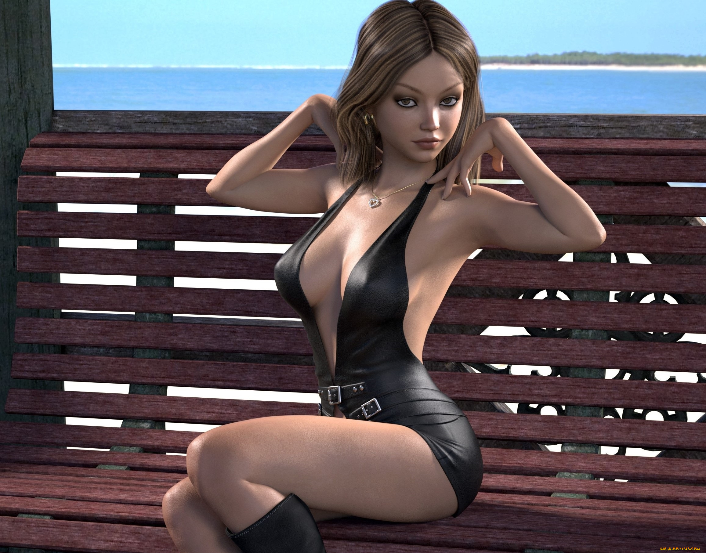 3д, графика, люди, , people, взгляд, девушка, фон