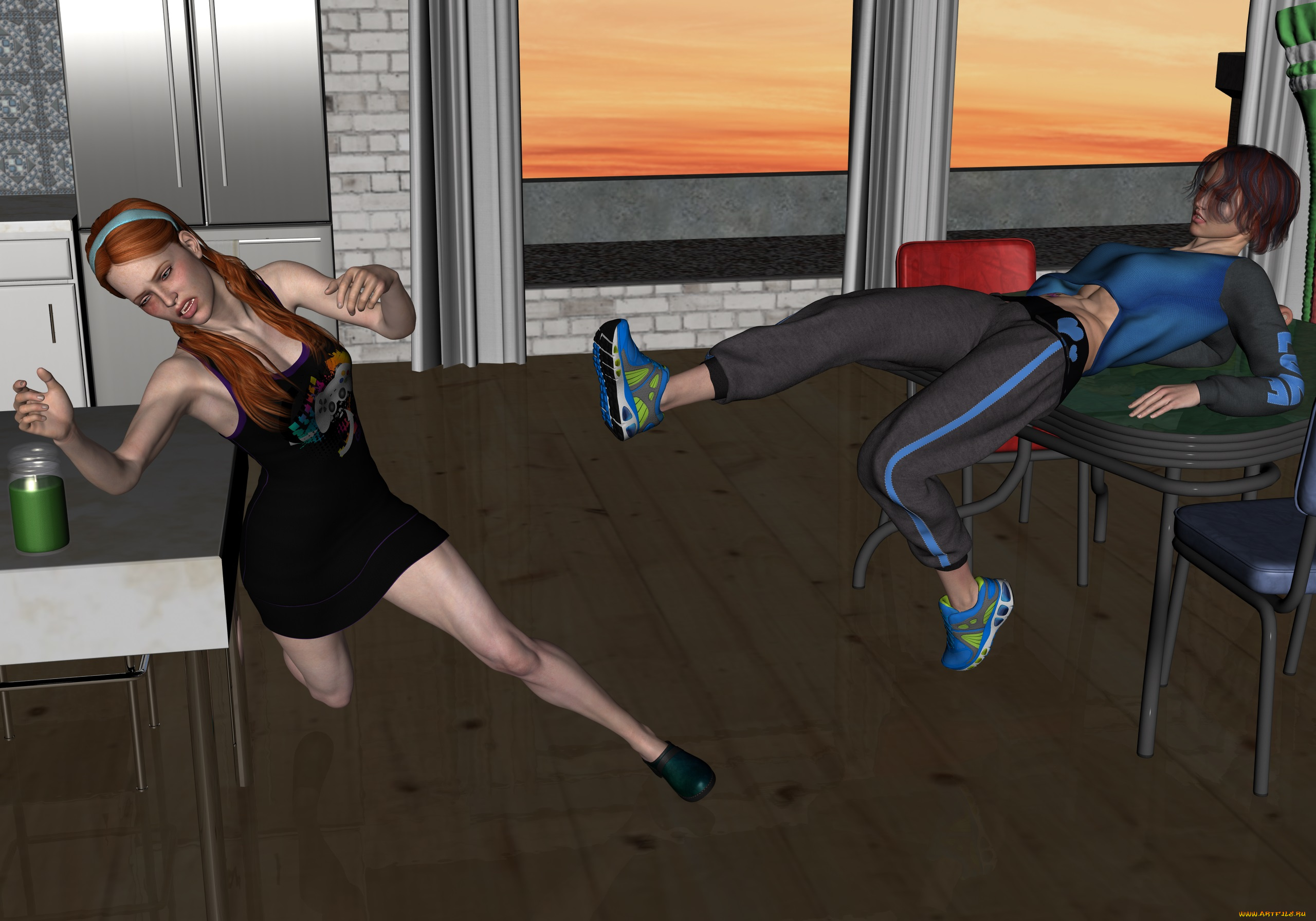 3д, графика, люди, , people, взгляд, девушки, фон