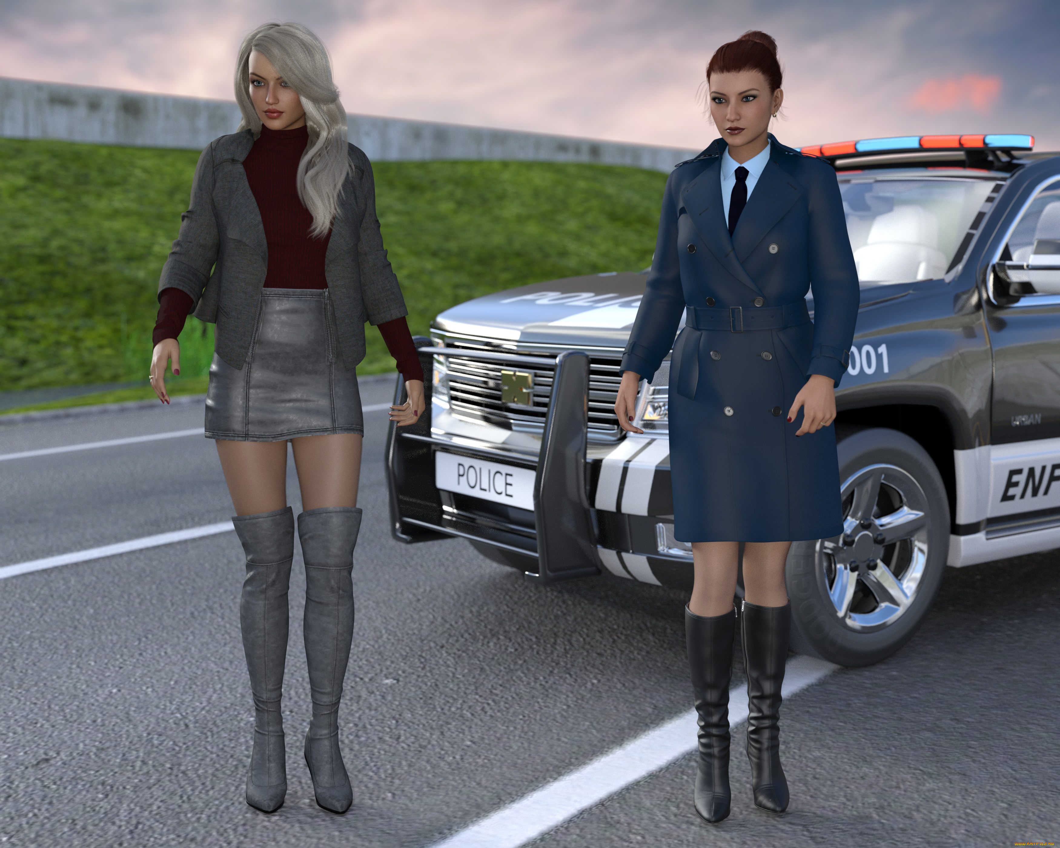 3д, графика, фантазия, , fantasy, фон, взгляд, девушки