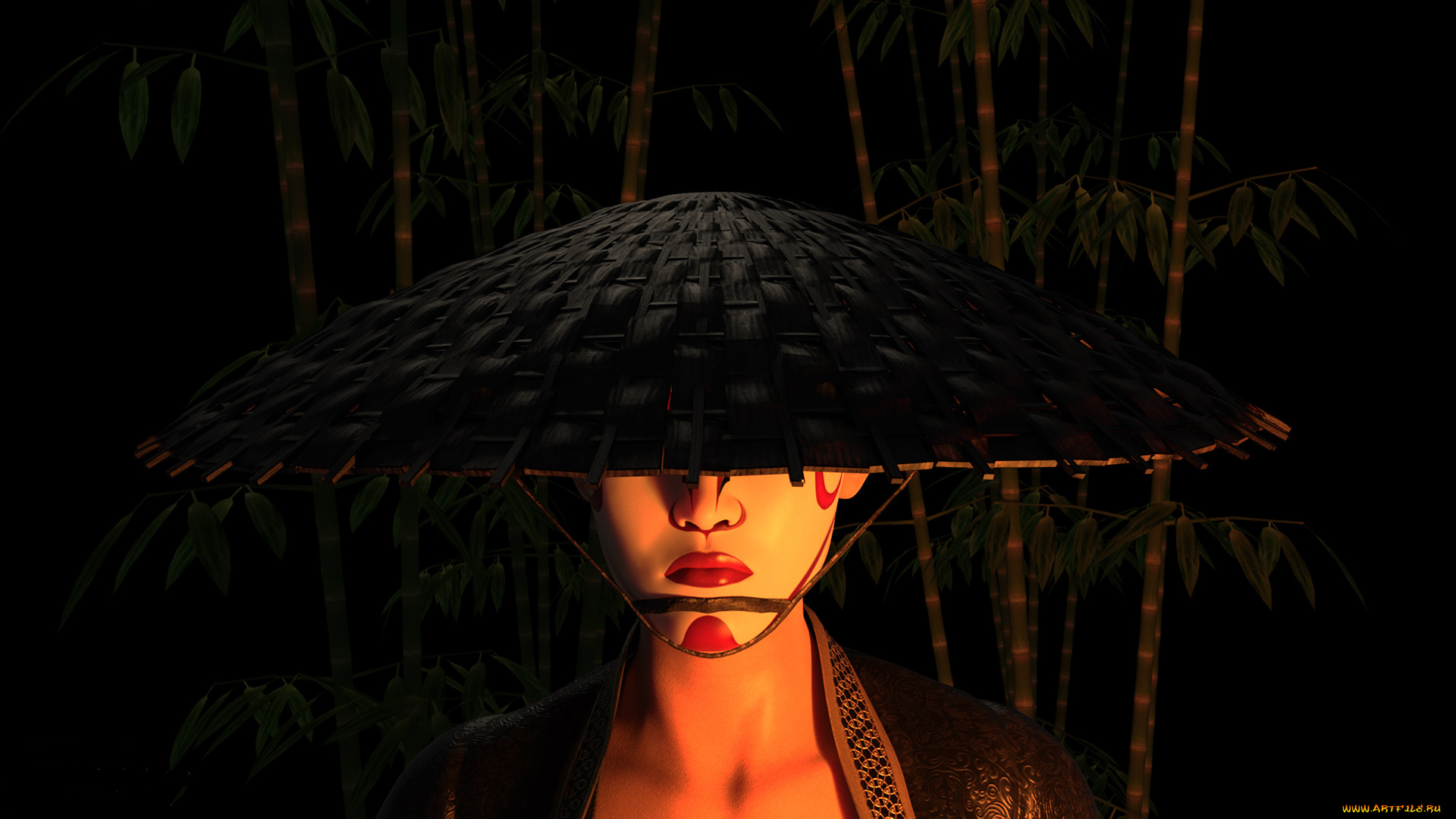 3д, графика, портрет, , portraits, девушка, фон, шляпа, губы