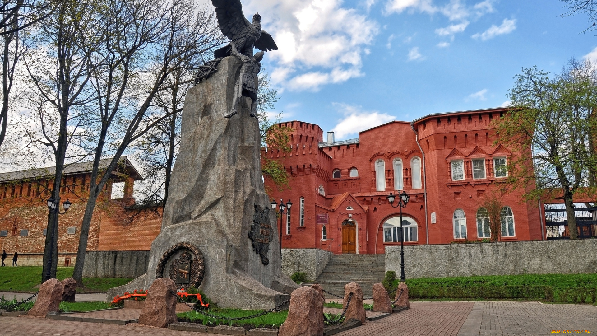 смоленск, города, -, памятники, , скульптуры, , арт-объекты, город, россия, памятник, здание, музей