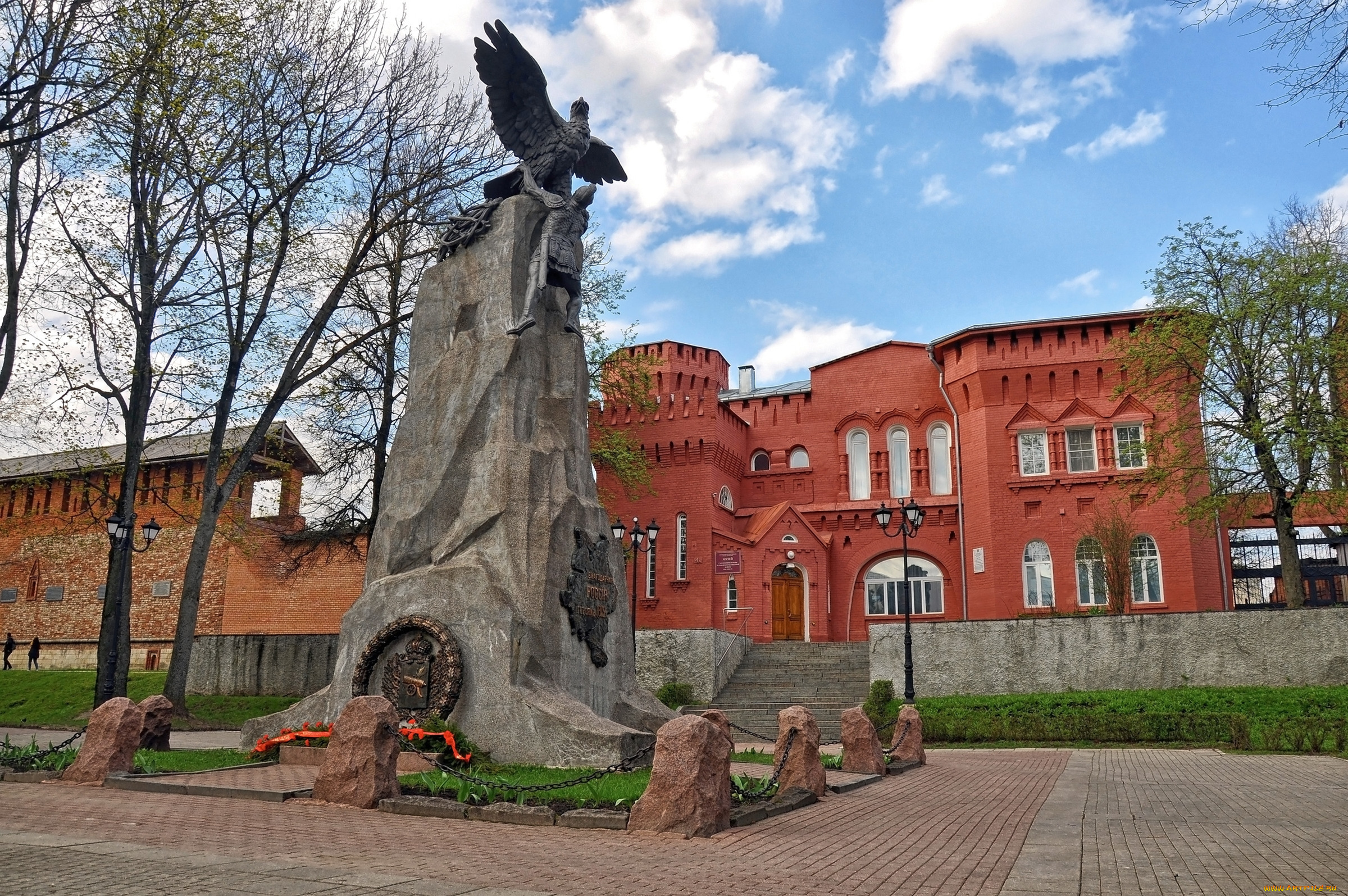 смоленск, города, -, памятники, , скульптуры, , арт-объекты, город, россия, памятник, здание, музей