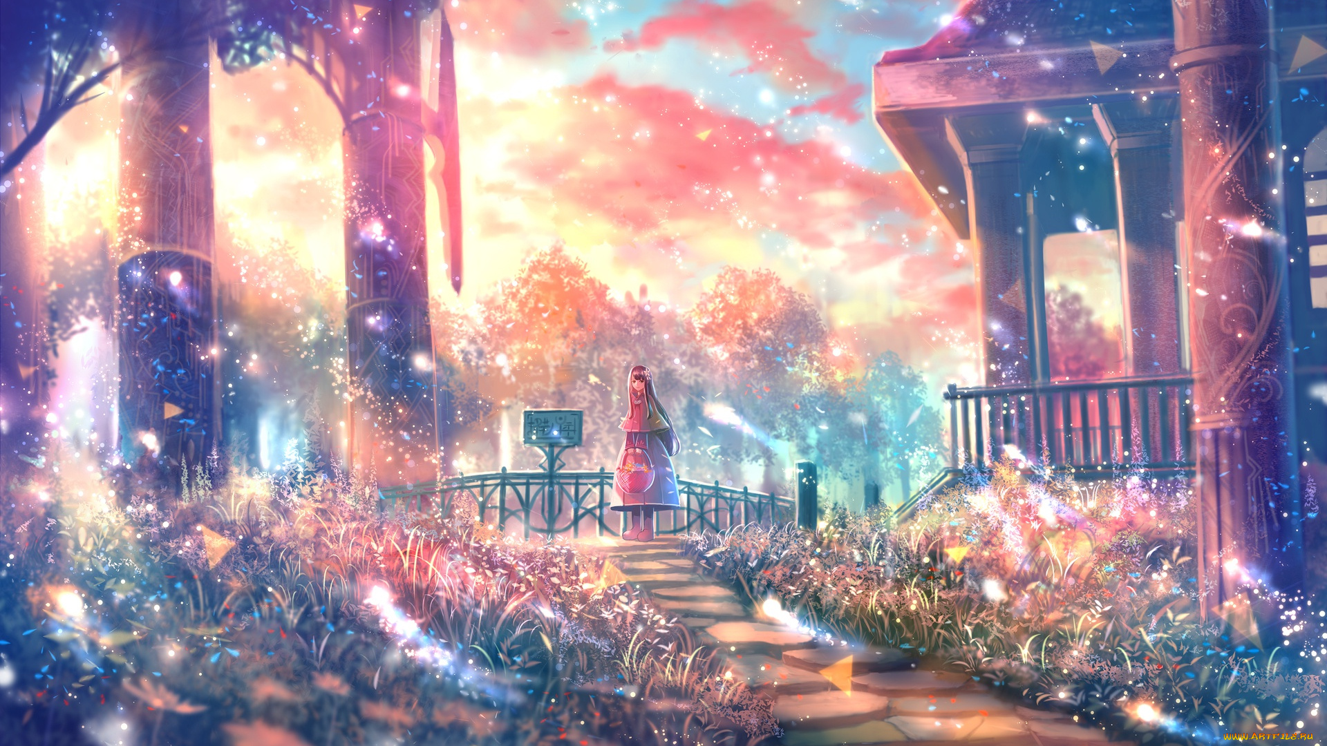 аниме, магия, , колдовство, , halloween, девушка