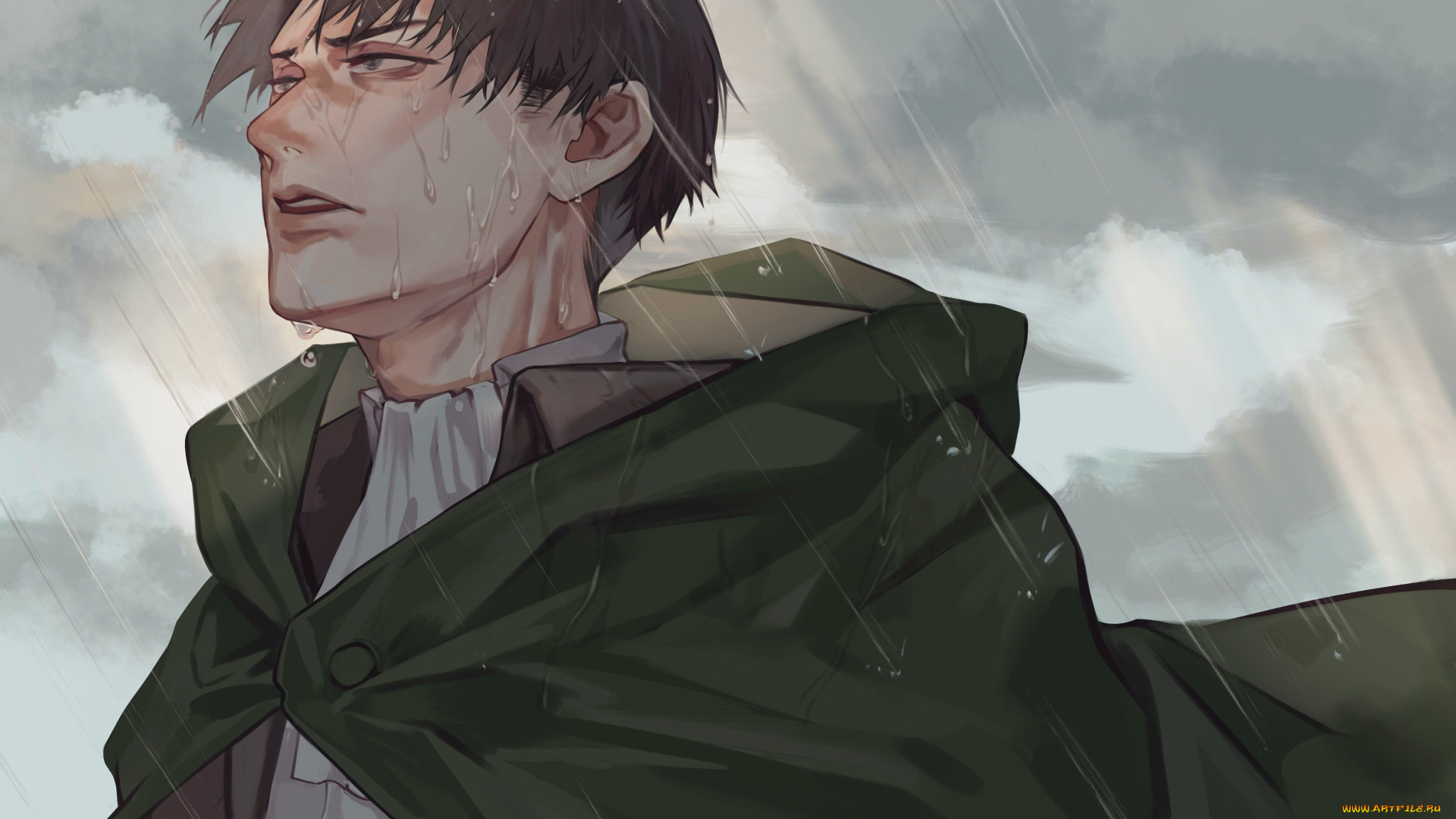 аниме, shingeki, no, kyojin, атака, титанов