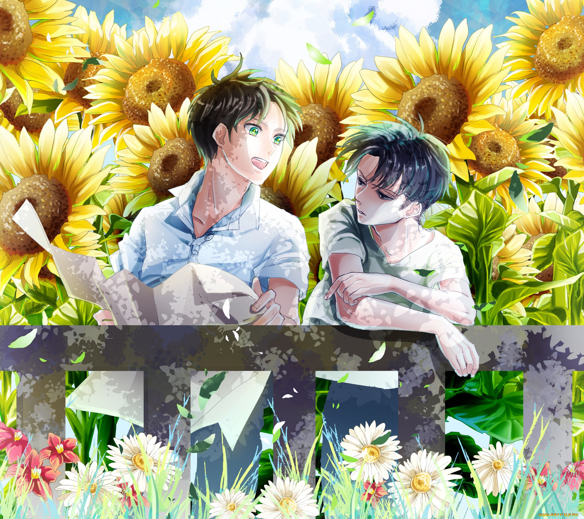 аниме, shingeki, no, kyojin, attack, on, titan