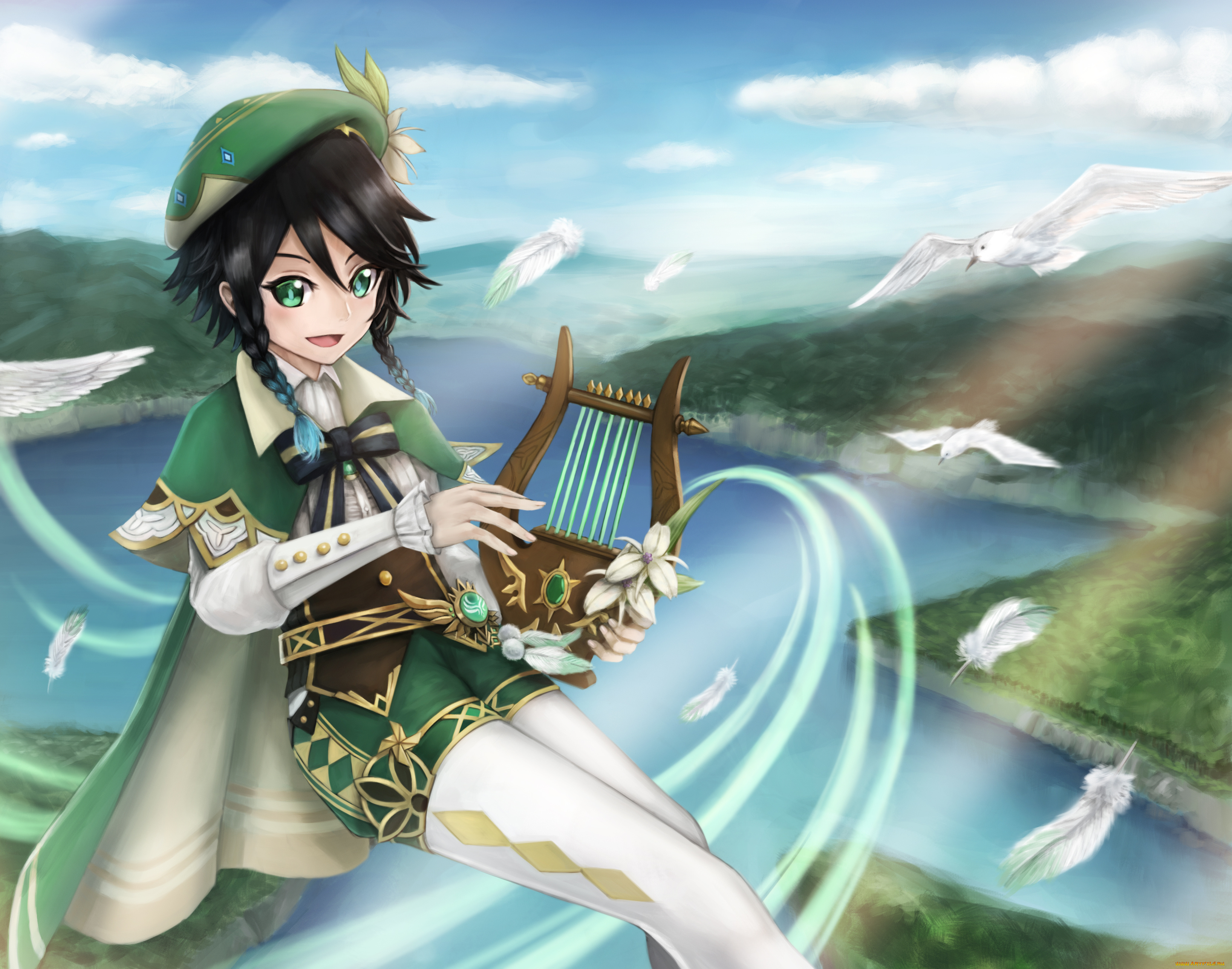 аниме, genshin, impact, genshin, impact