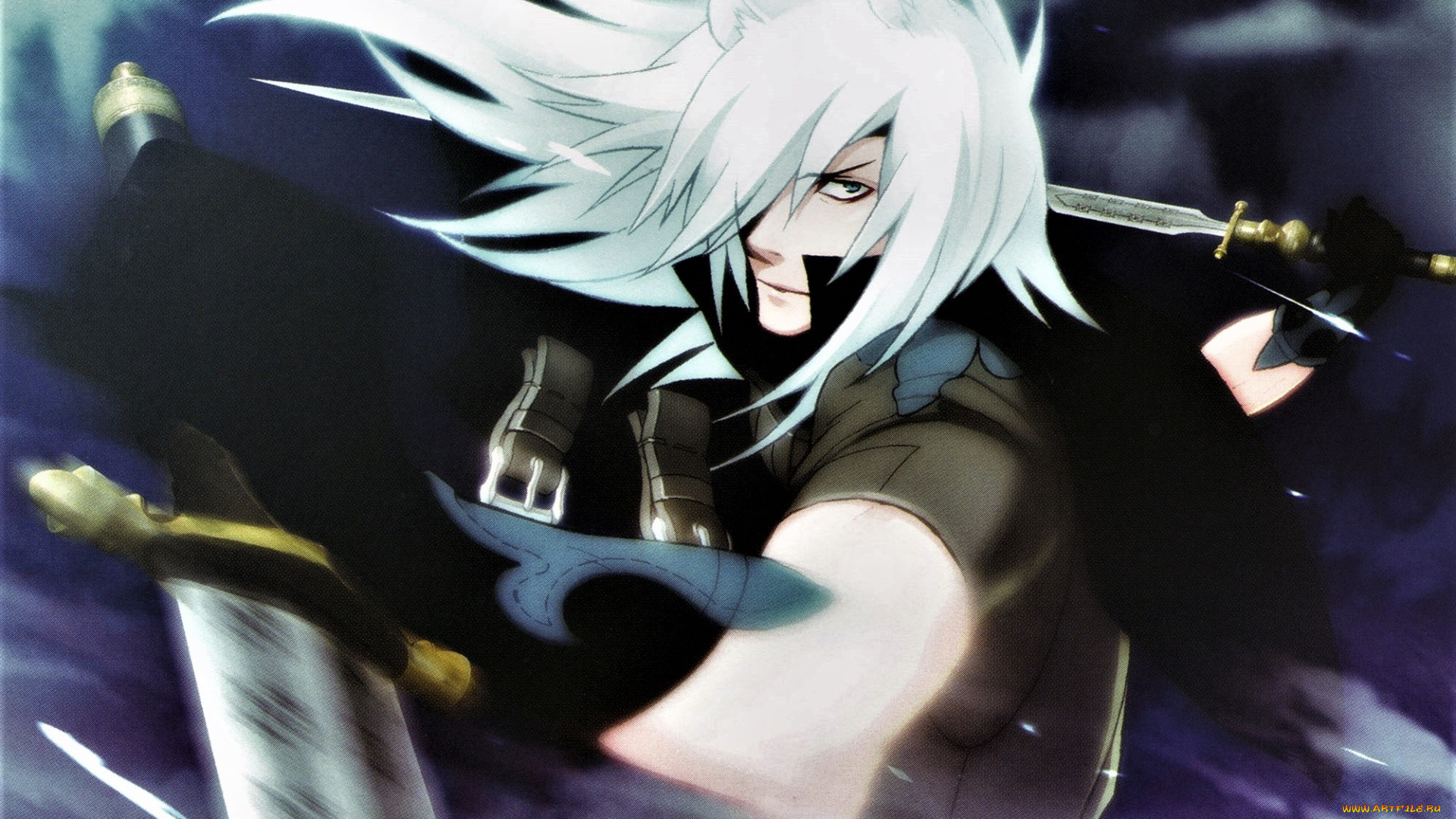 аниме, lamento, рай, меч