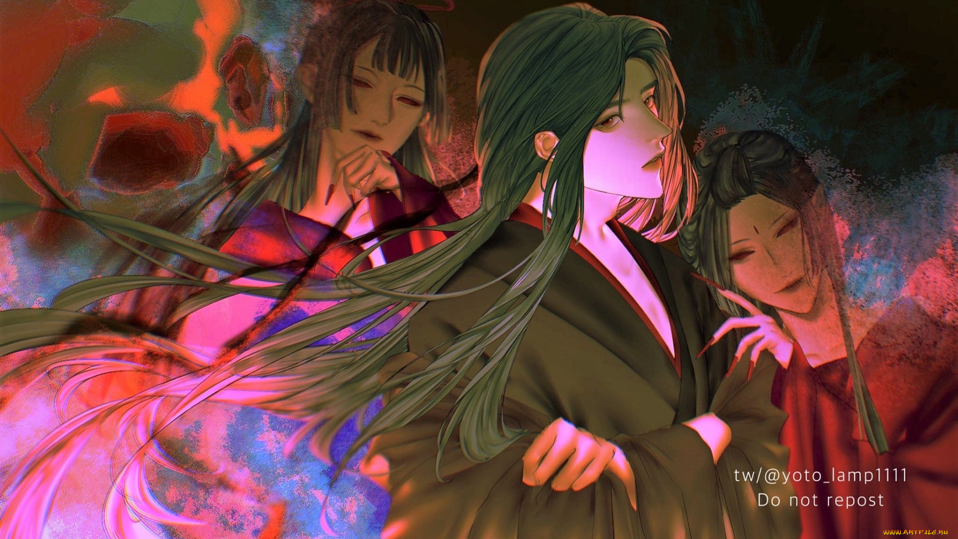 аниме, mo, dao, zu, shi, вэй, усянь, девушки