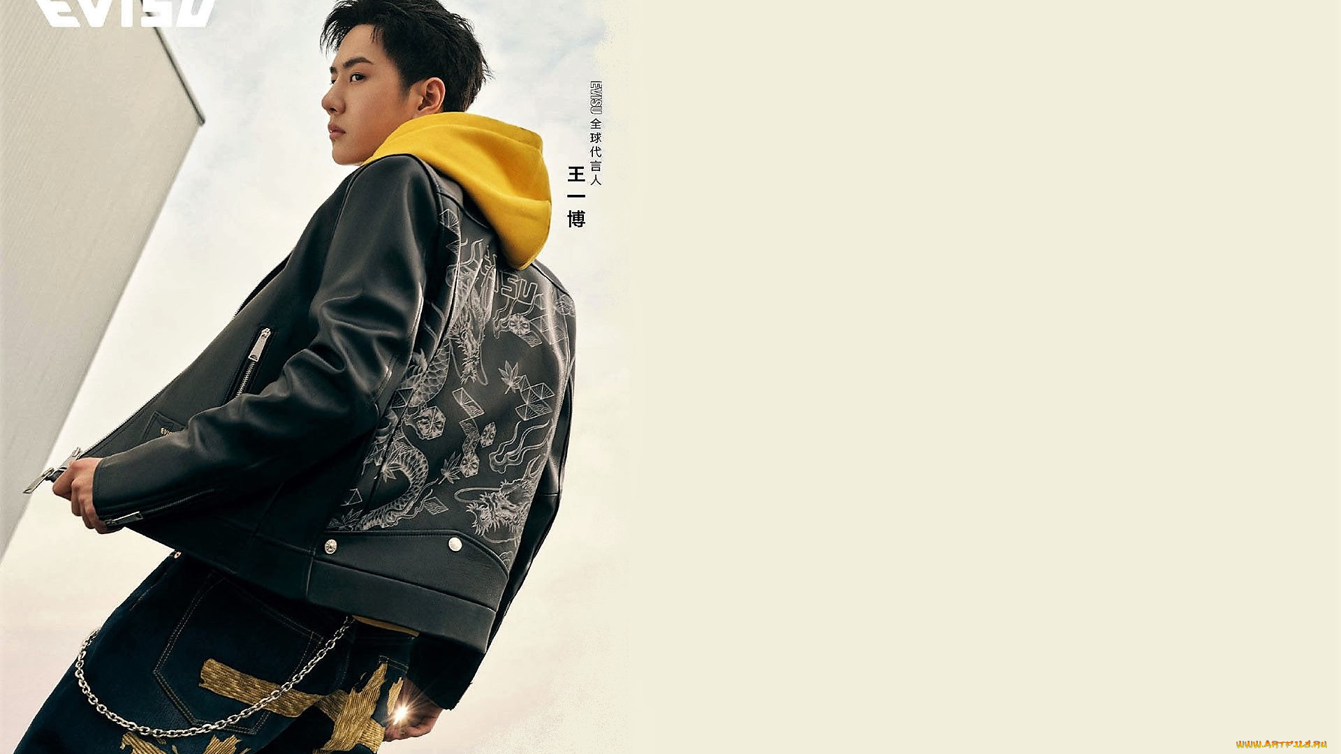 мужчины, wang, yi, bo, актер, певец, куртка, цень