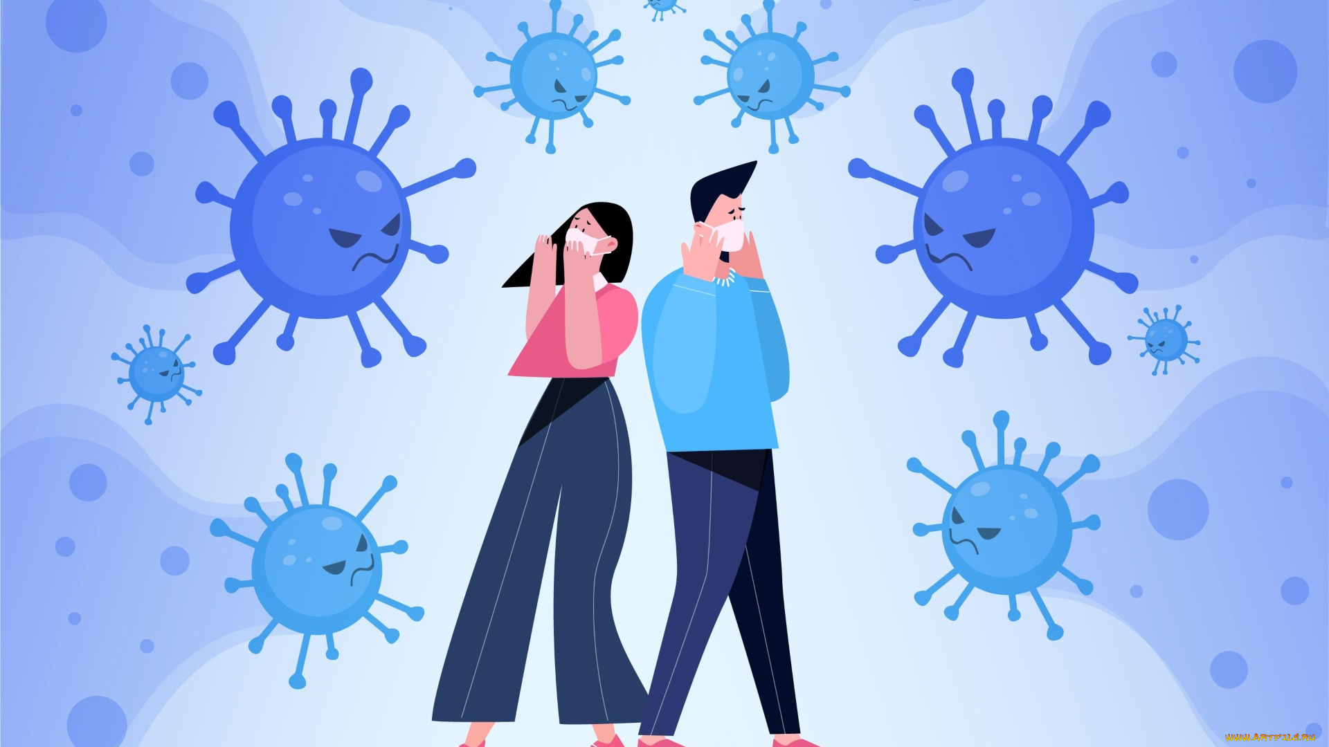 векторная, графика, люди, , people, люди, вирусы