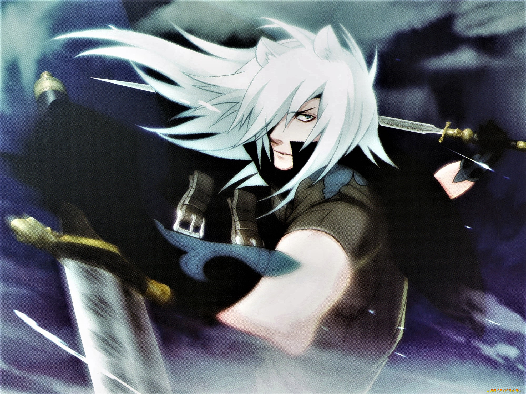 аниме, lamento, рай, меч