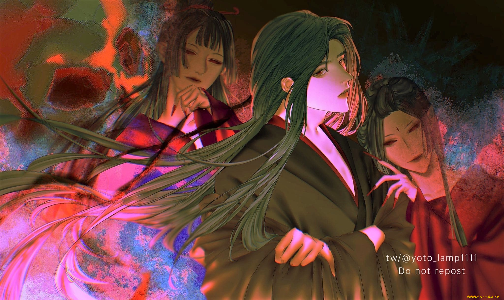 аниме, mo, dao, zu, shi, вэй, усянь, девушки