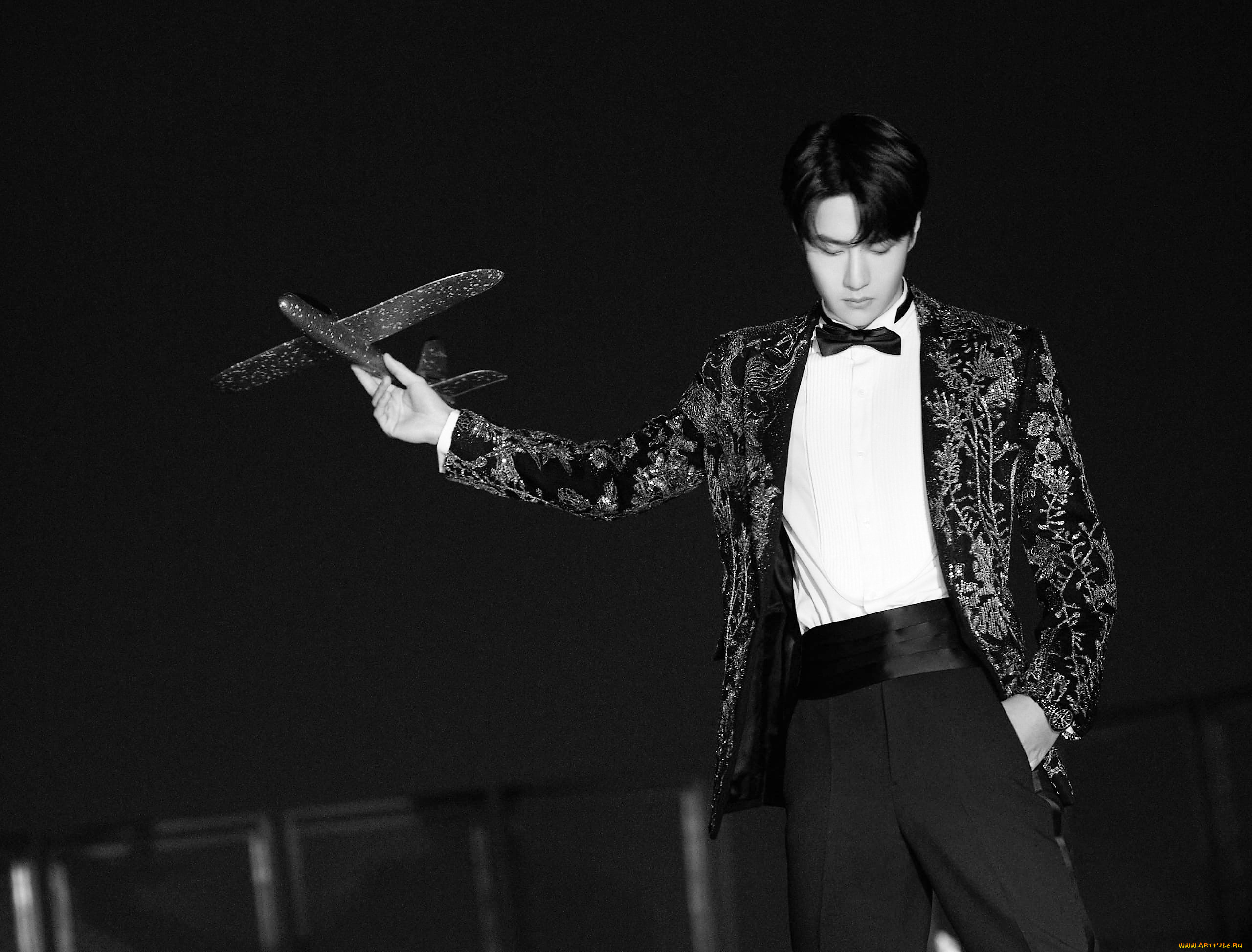 мужчины, wang, yi, bo, актер, самолетик