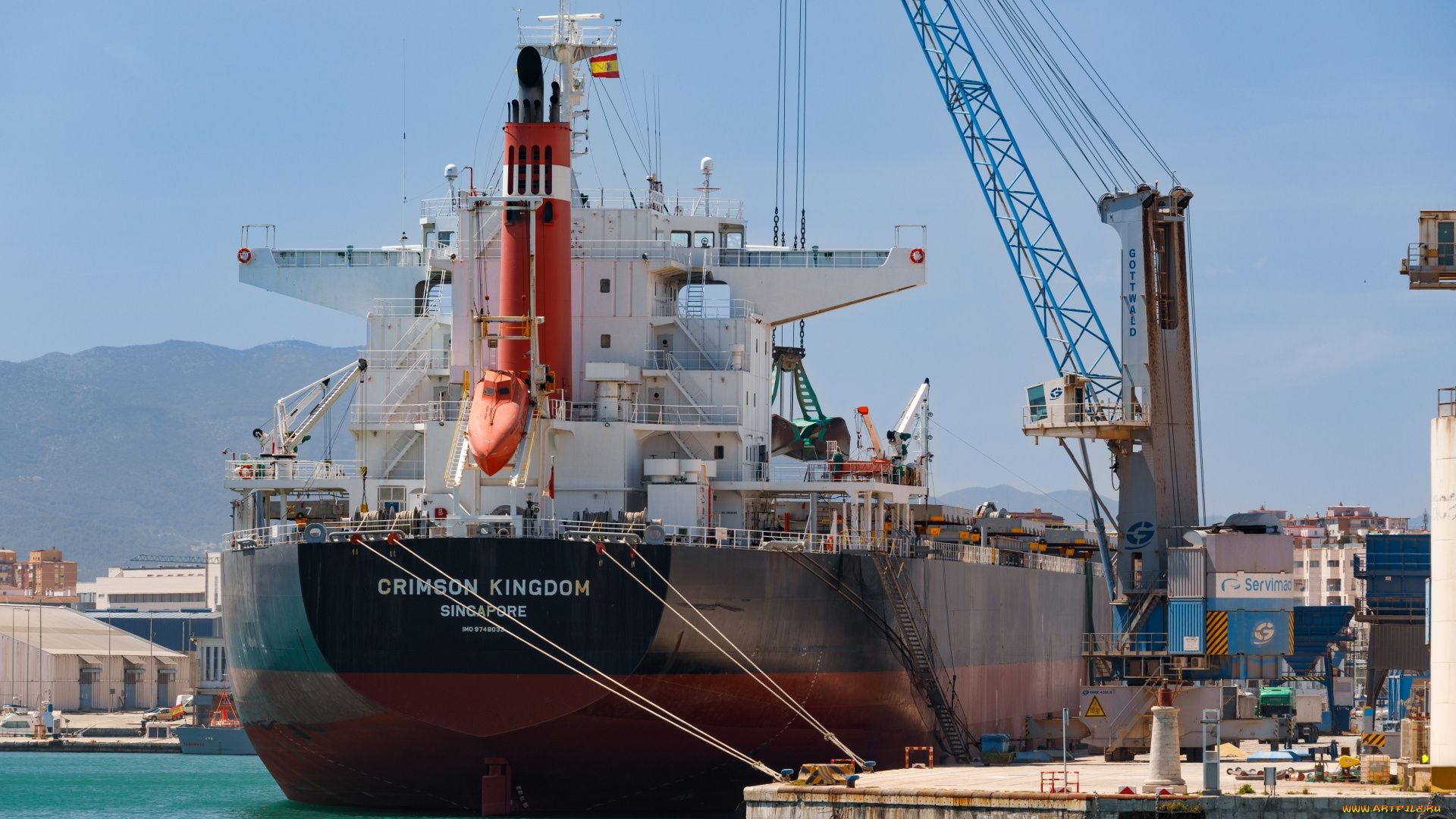корабли, грузовые, суда, контейнеровоз