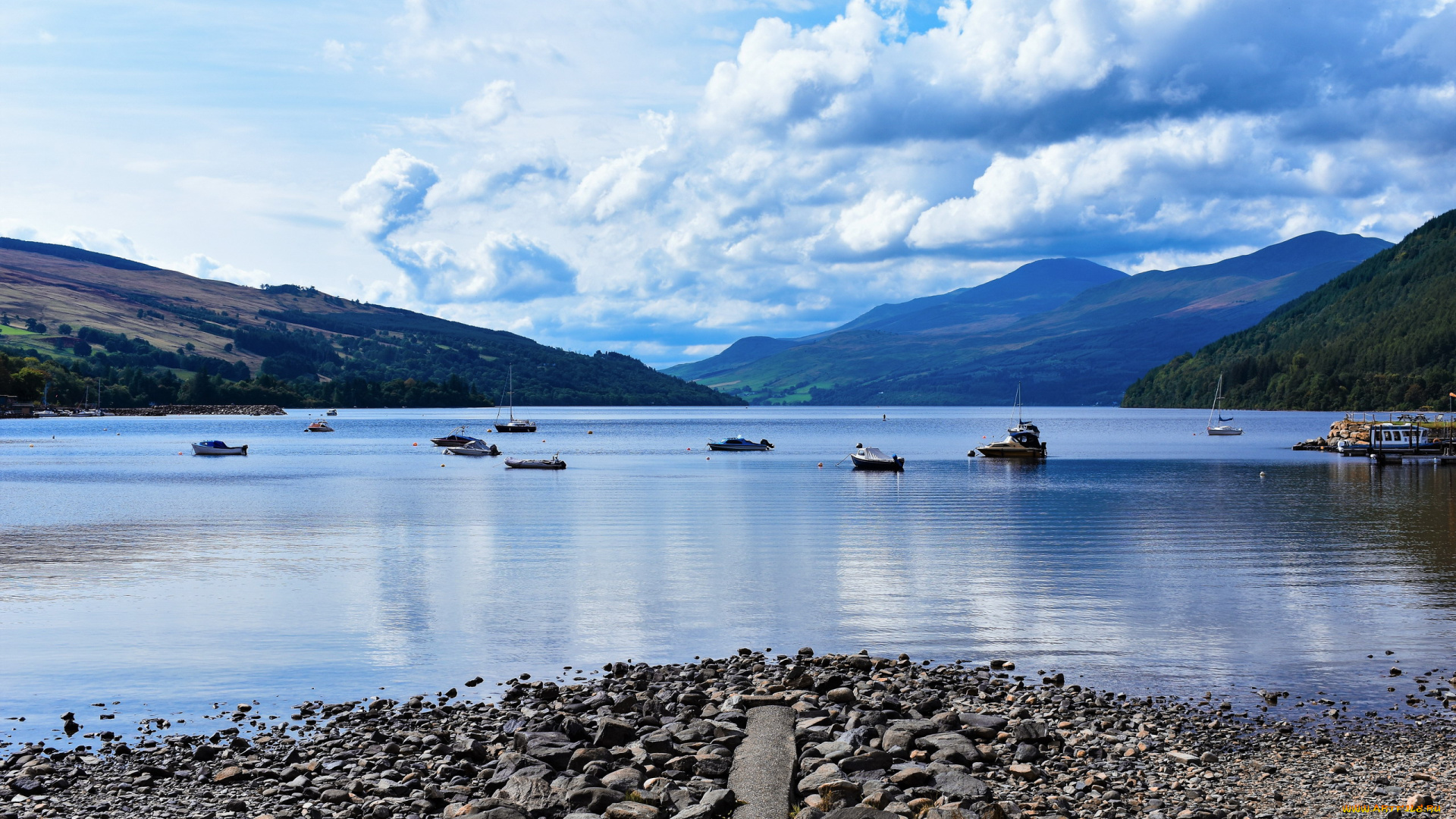 loch, tay, scotland, корабли, разные, вместе, loch, tay