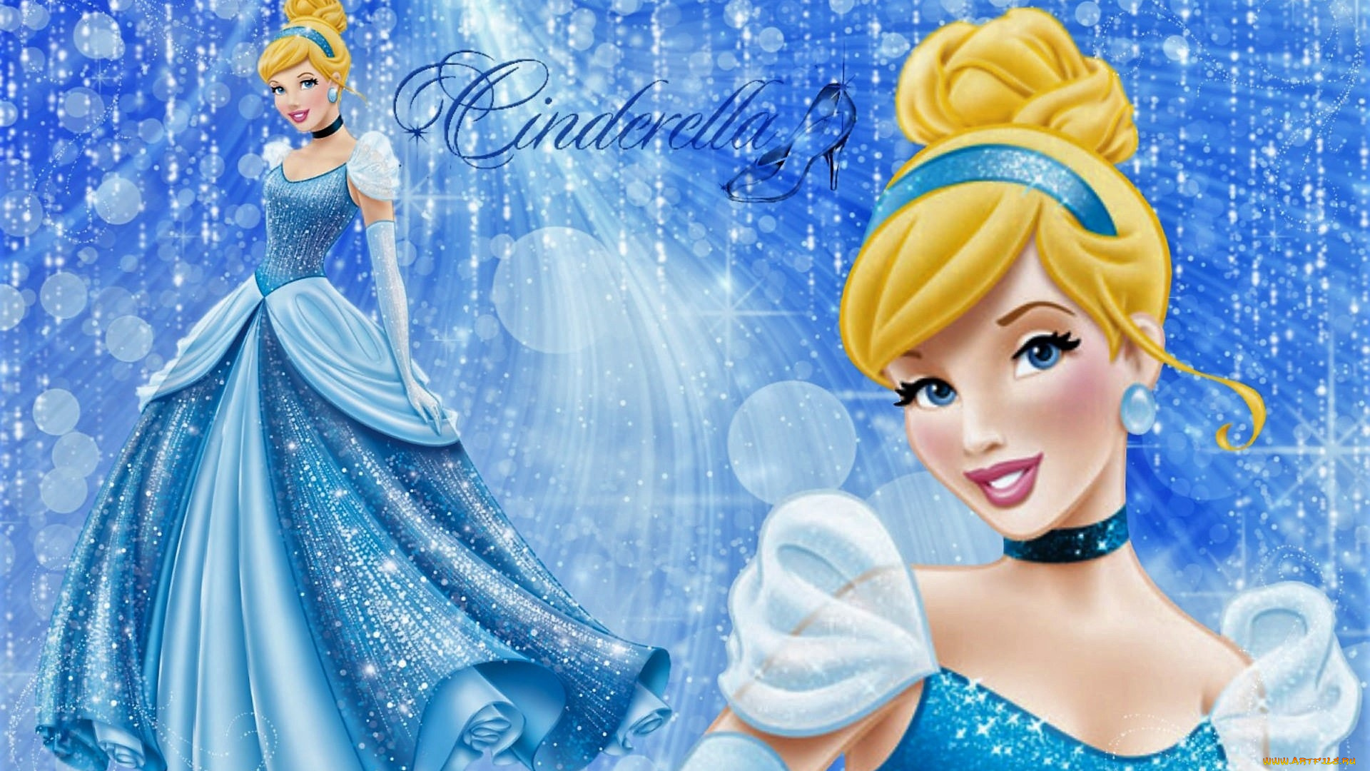 мультфильмы, cinderella, золушка, платье